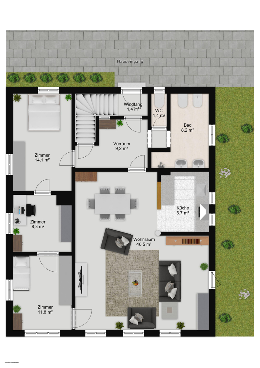 Erdgeschoss| Wohnung 1