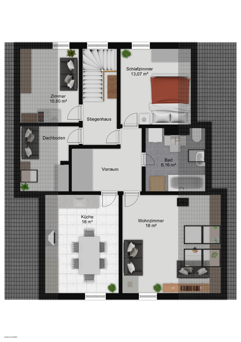 Dachgeschoss | Wohnung 2