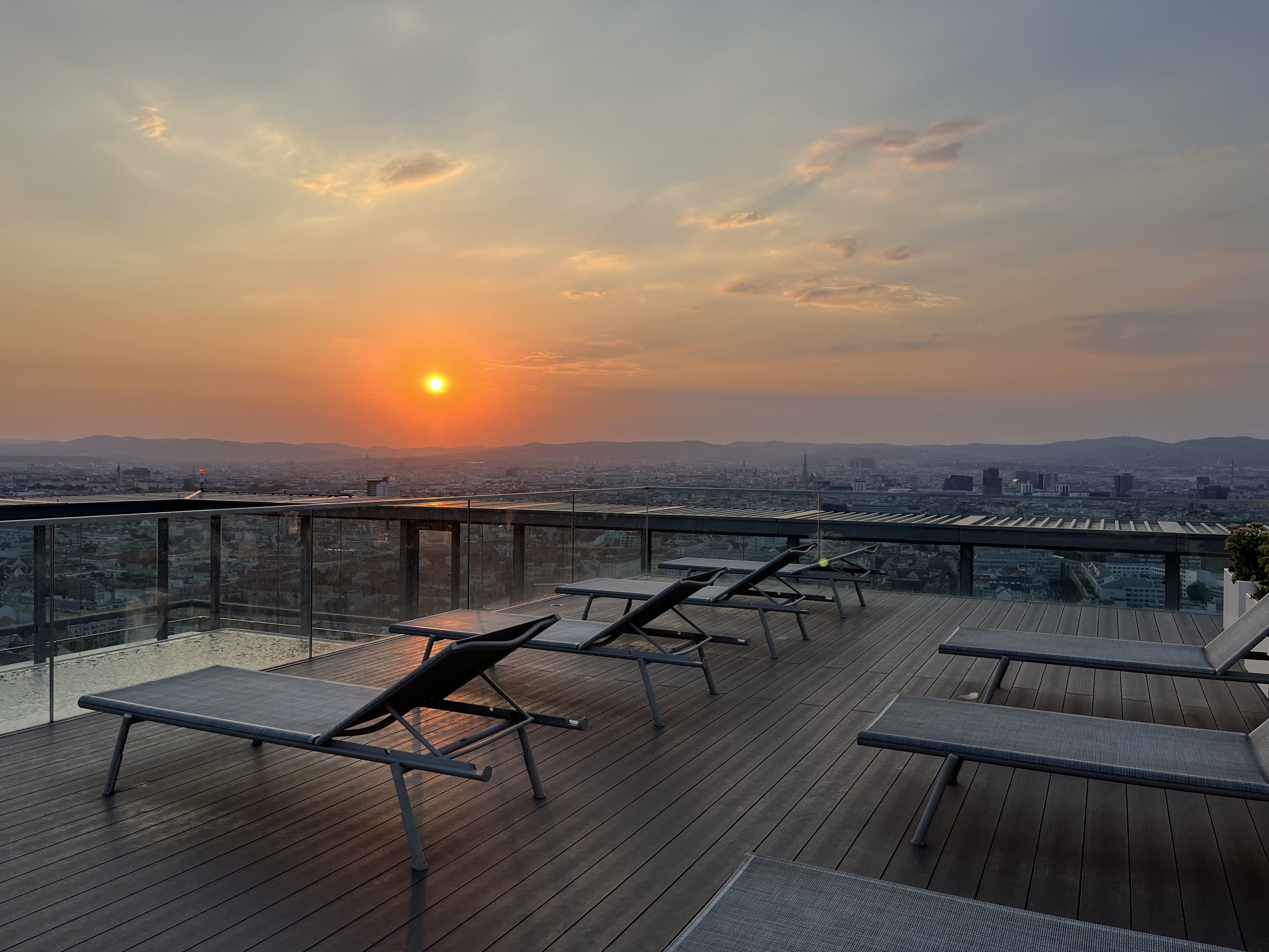 Terrasse am Dach