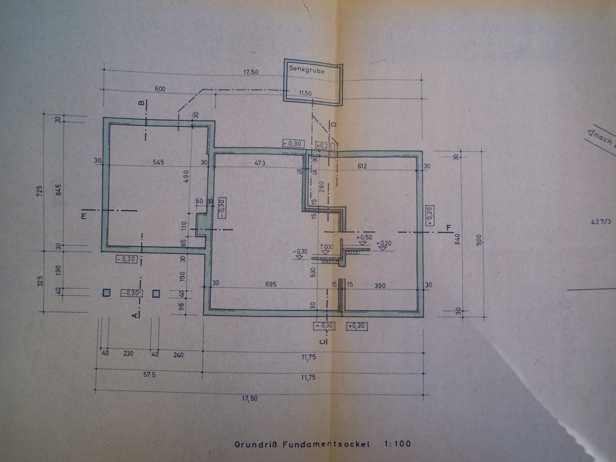 Grundriss Fundament