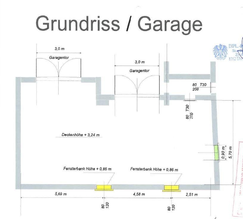 Grundriss Garage