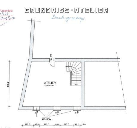 Grundriss Atelier