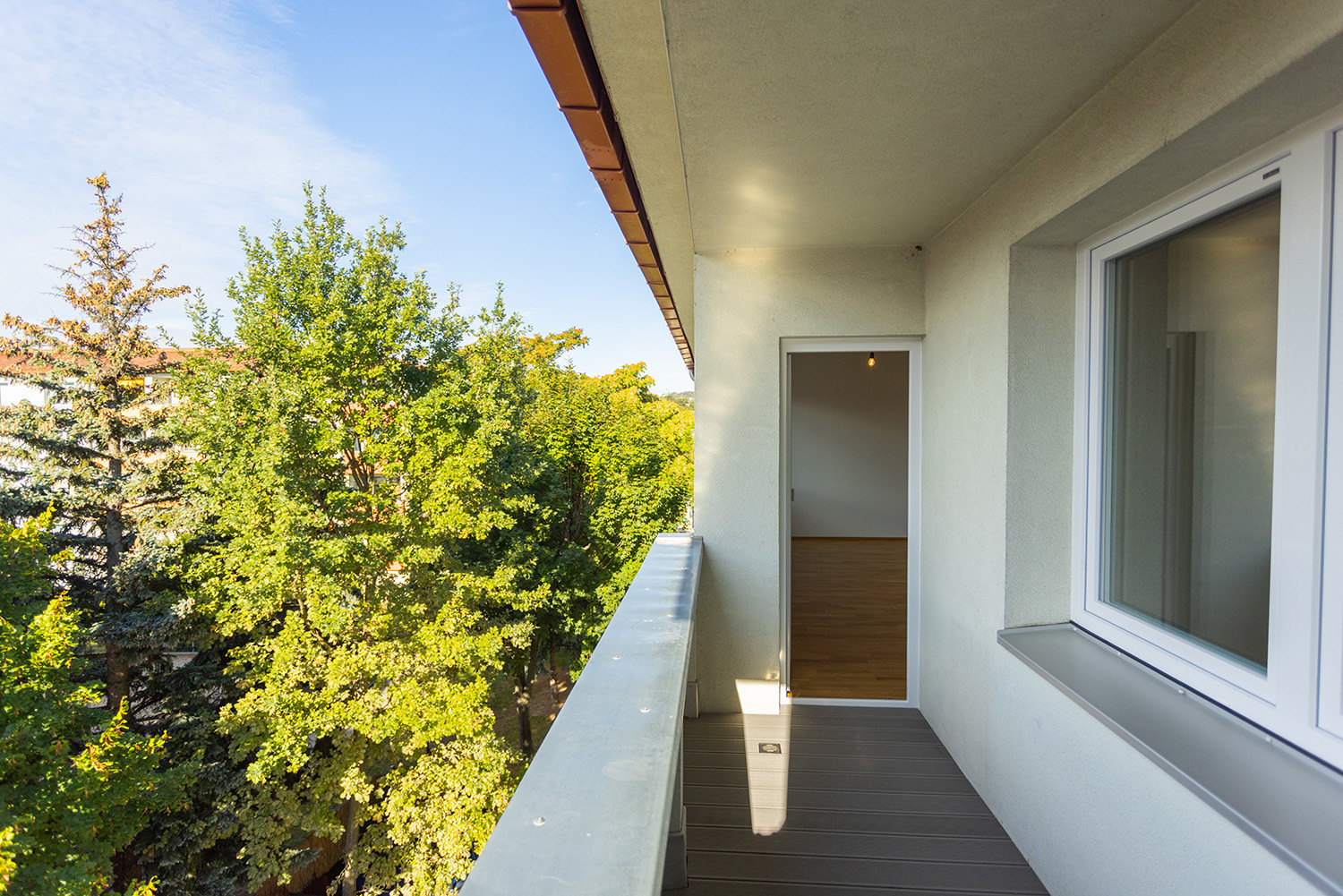 Loggia mit Blick ins Grüne