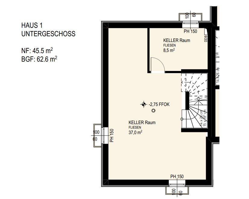 Plan KG Haus 1