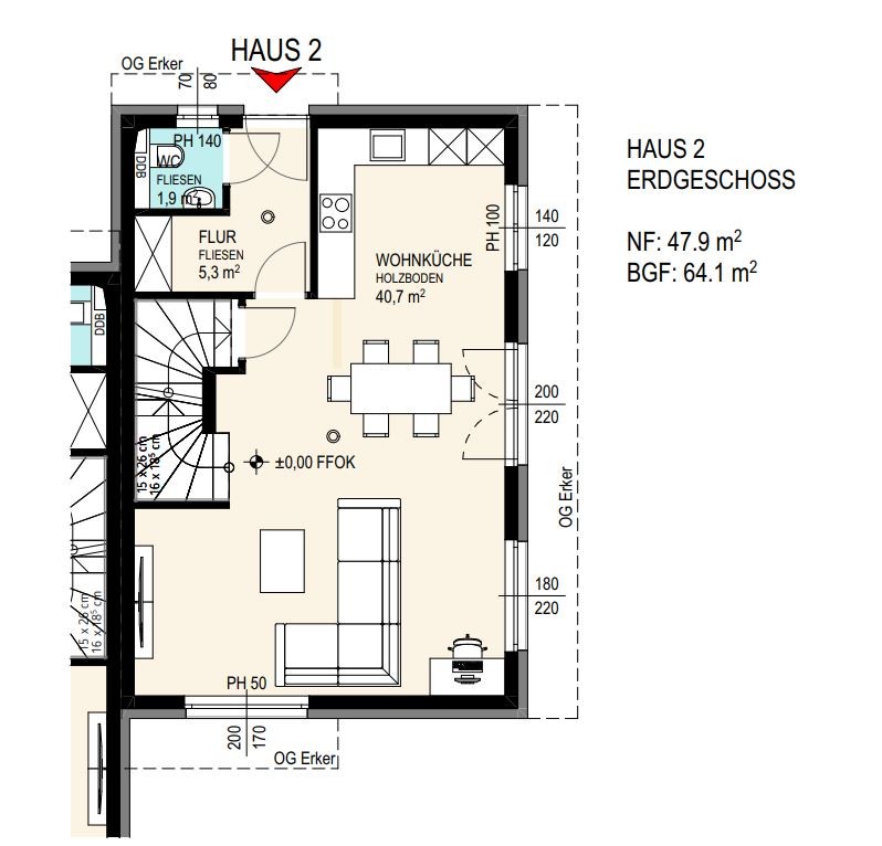 Plan EG Haus 1