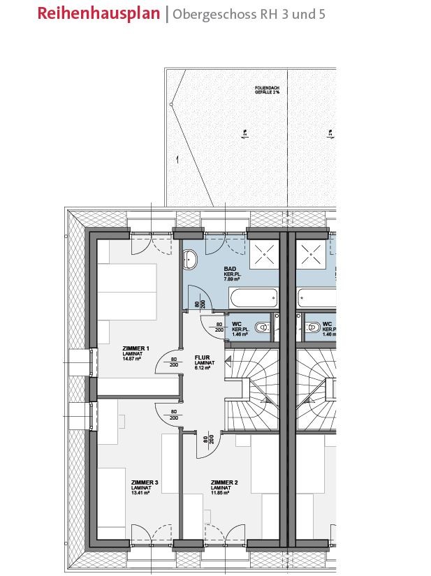 Grundriss OG DHH 3 und 5