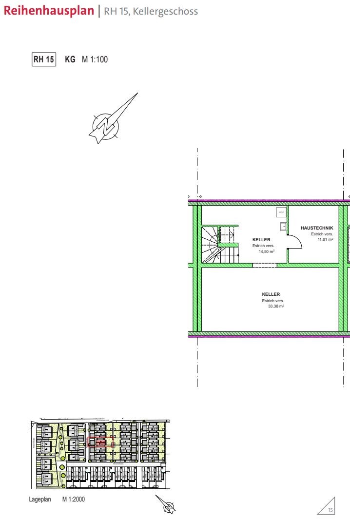 RH 15 Kellergeschoß Plan