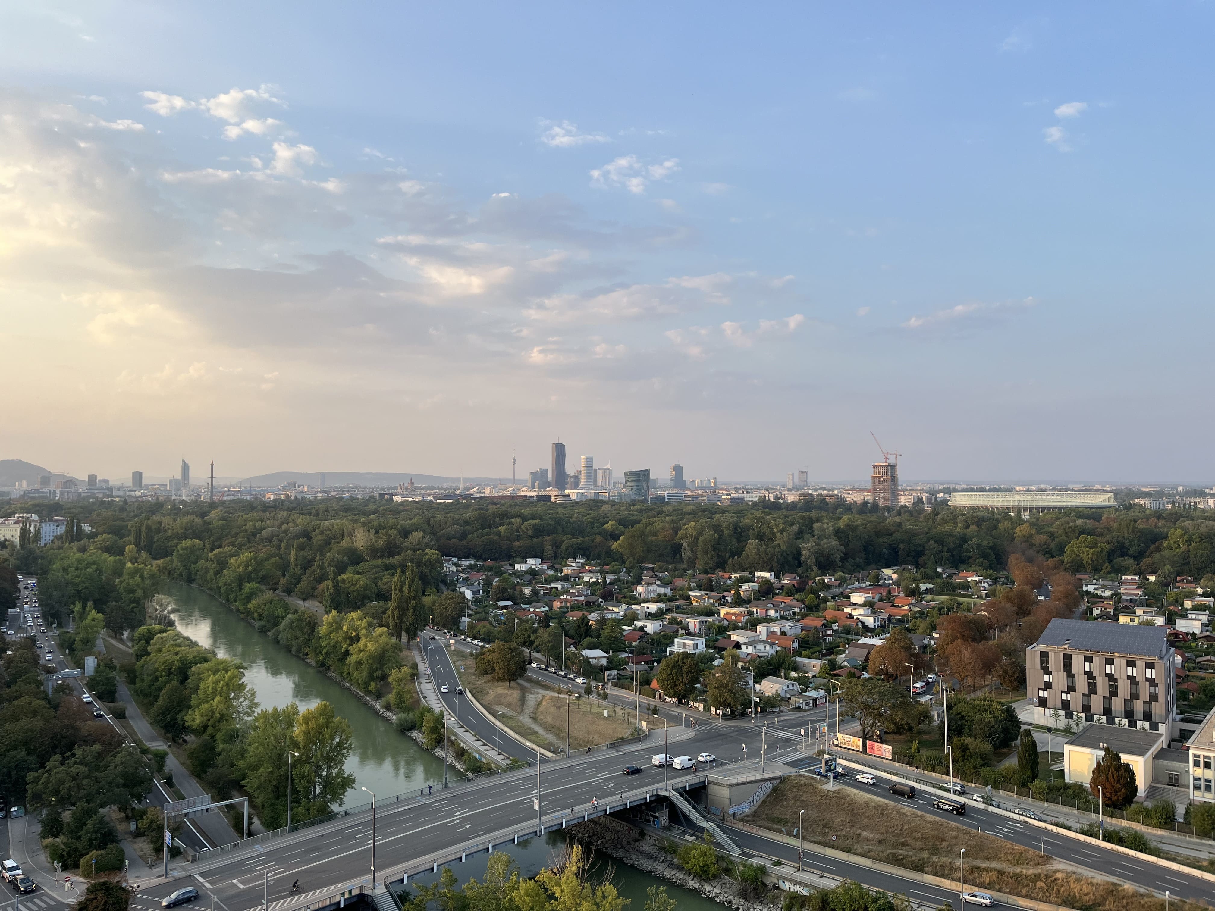 Blick Richtung Donaucity