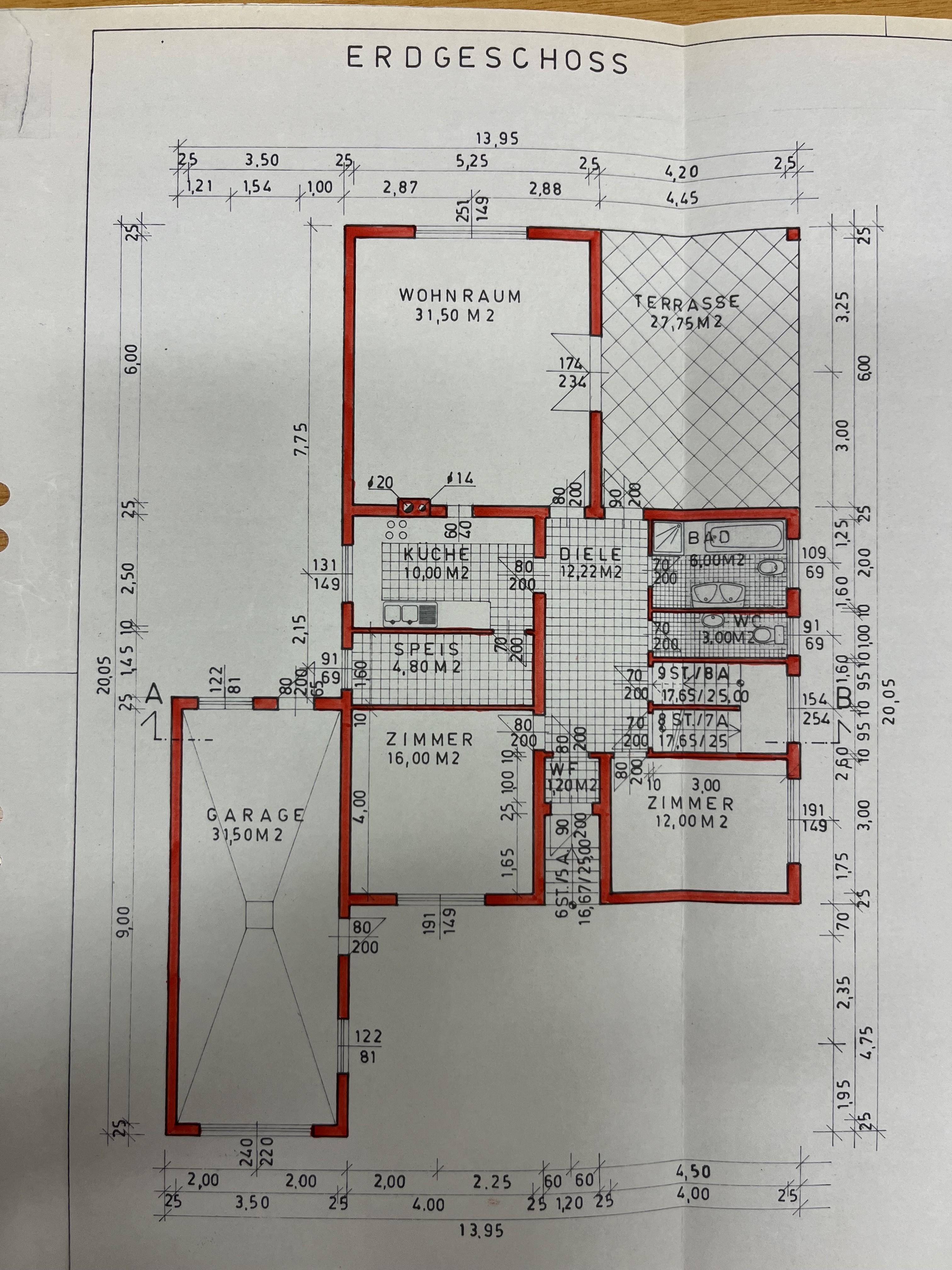 Erdgeschoss Plan von der Gemeinde