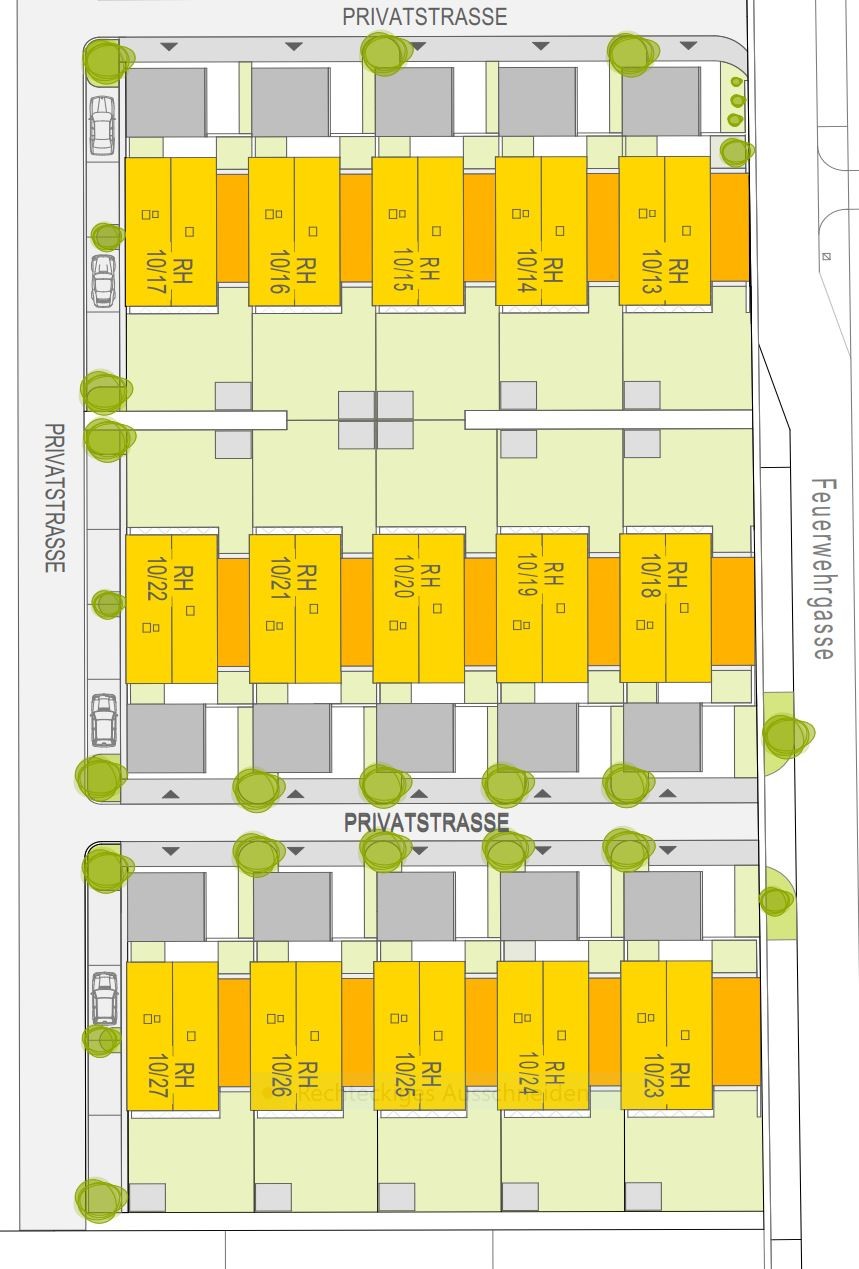 Lageplan Purbach Reihenhäuser