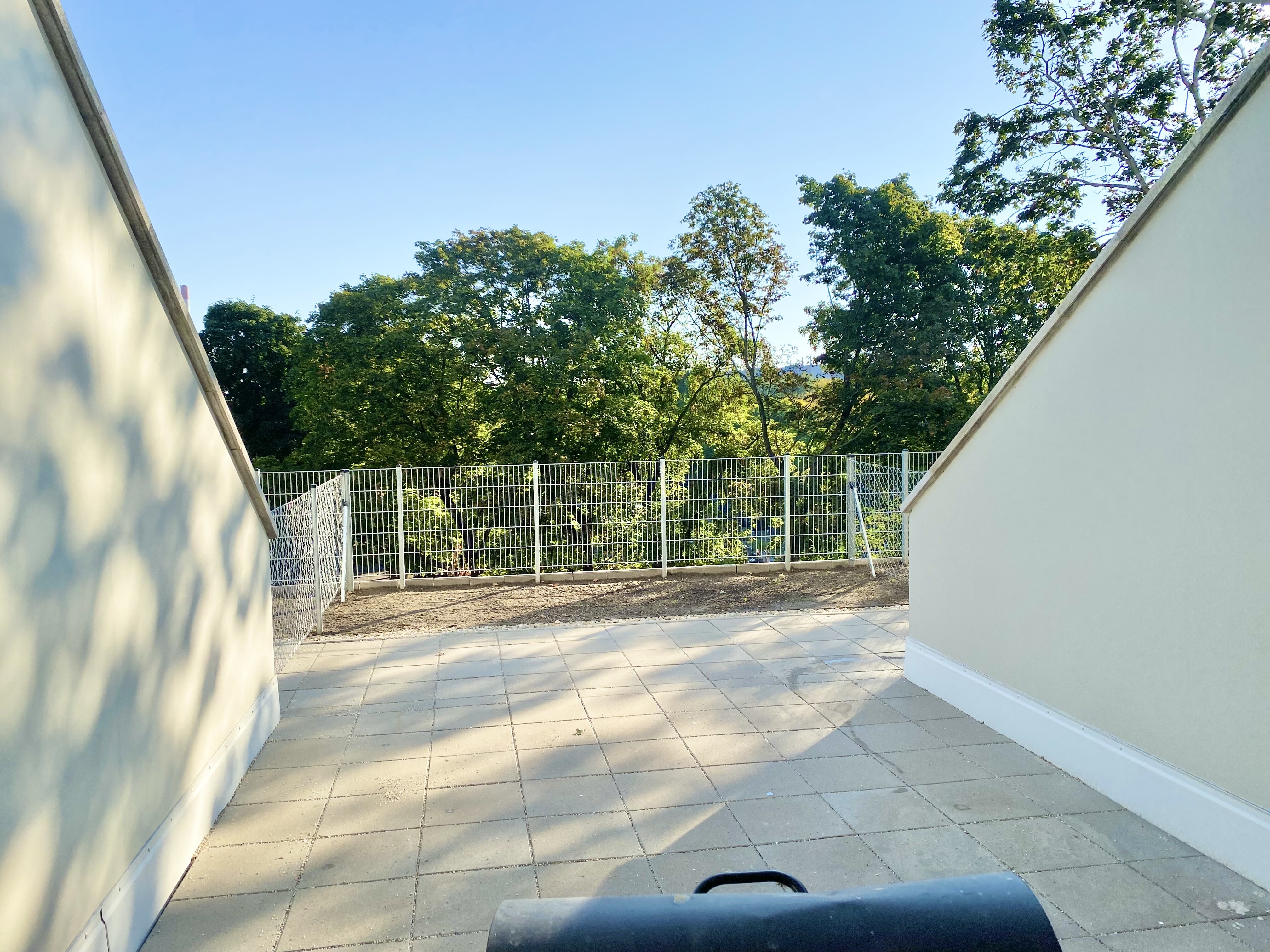 Terrasse in der Gartenebene