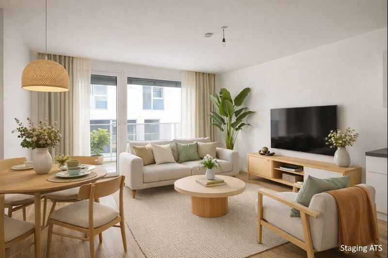 Virtuelles Staging Wohnzimmer