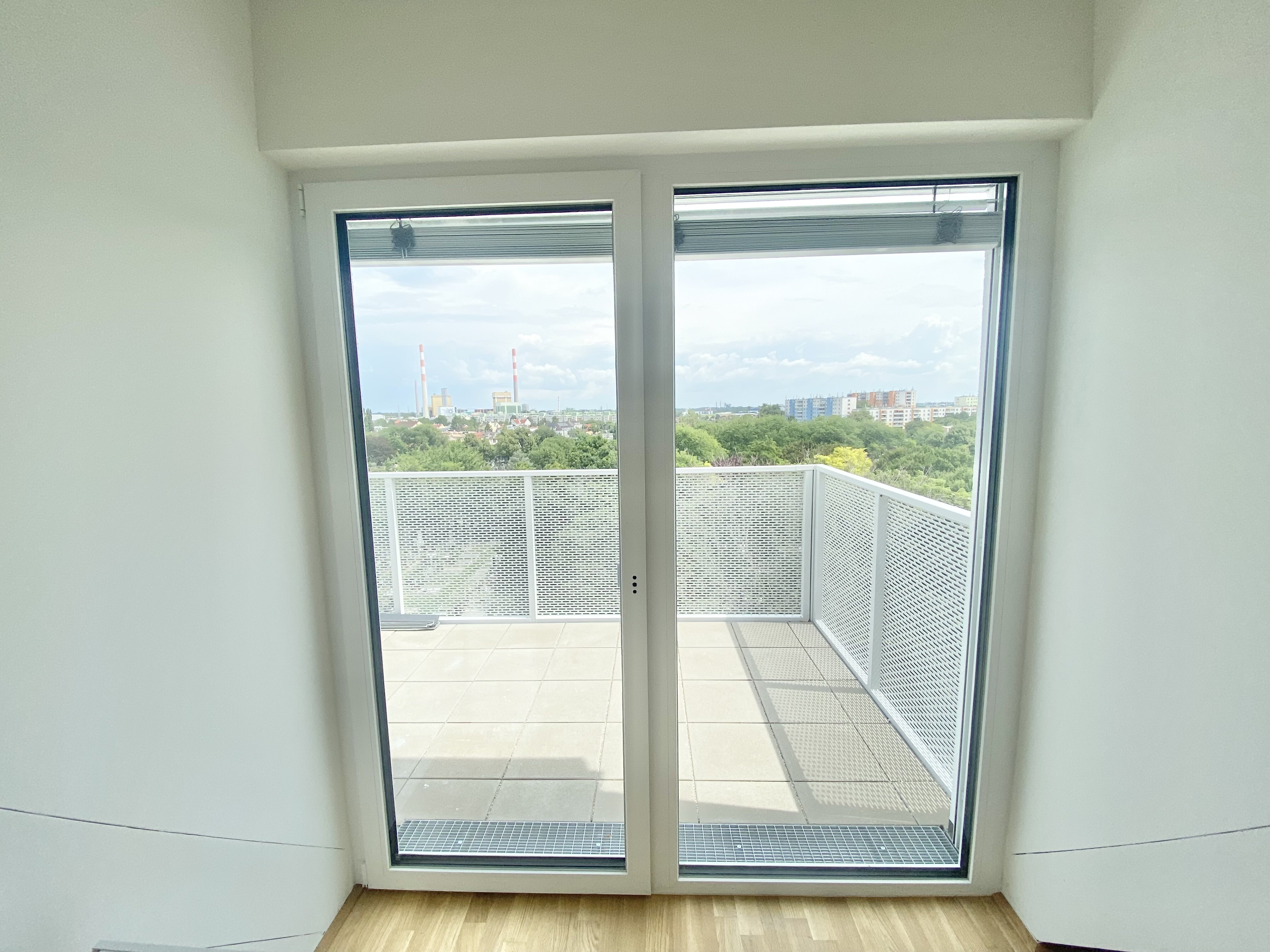 Blick auf eigenen Balkon 