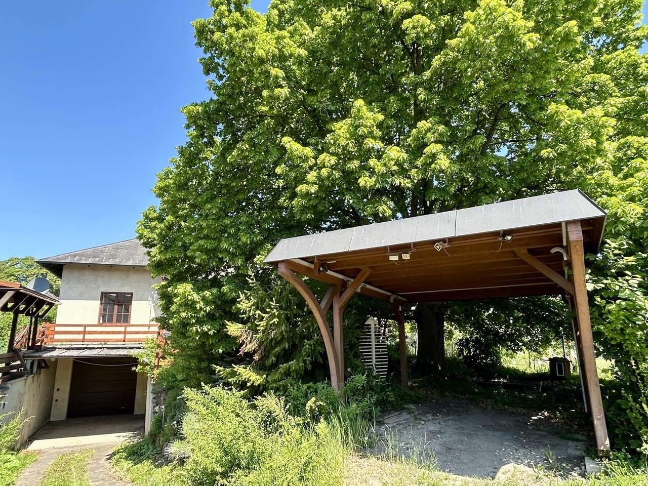 Garageneinfahrt und Biotop