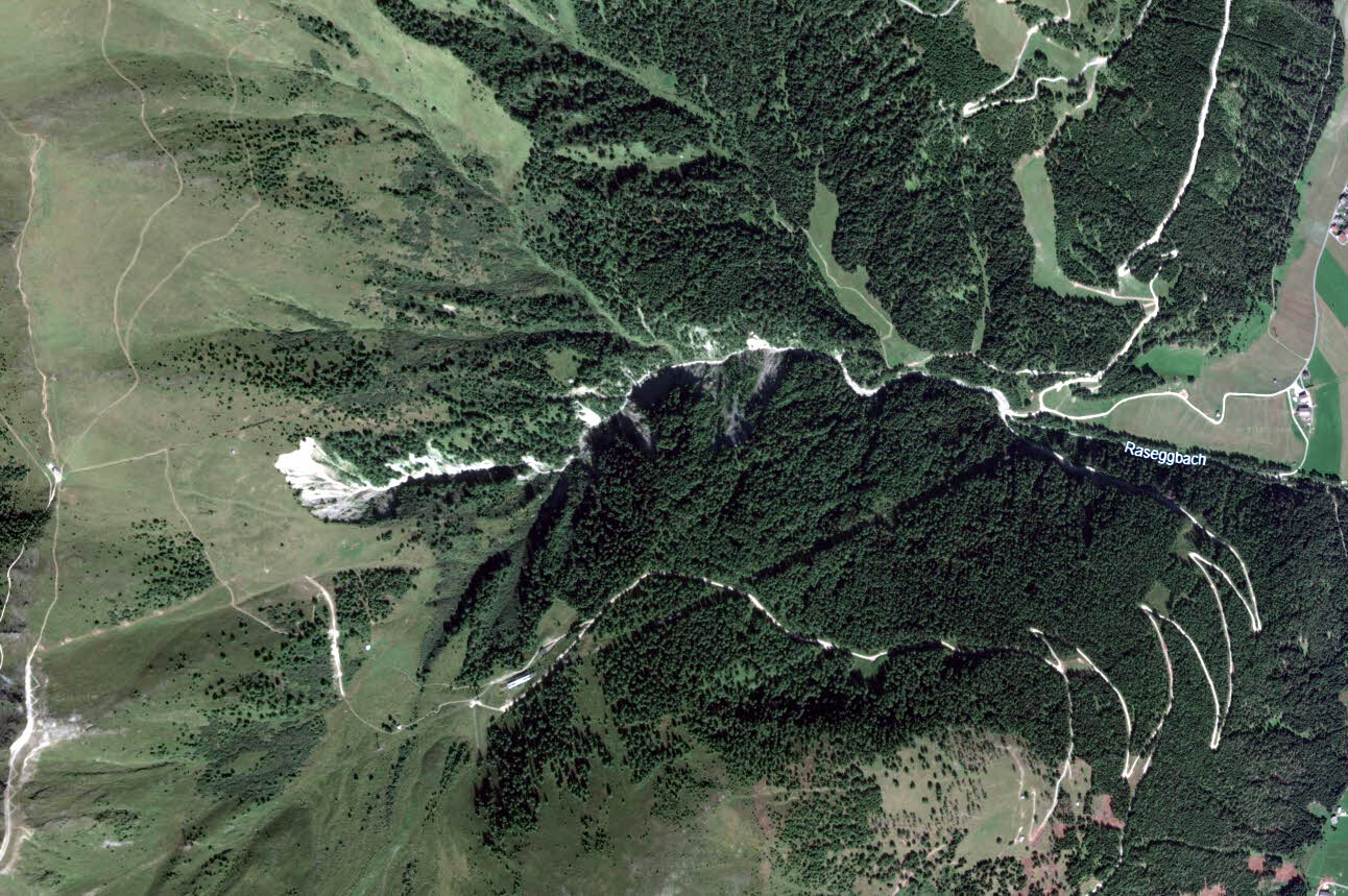 Satellitenaufnahme Waldparzelle