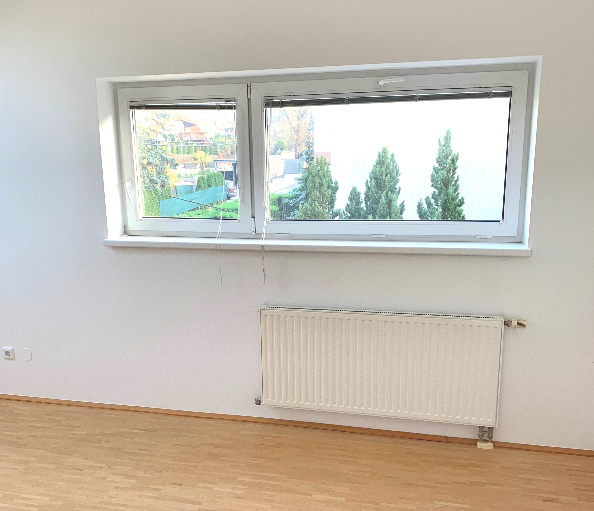 Schlafzimmer Ausblick ins Grüne