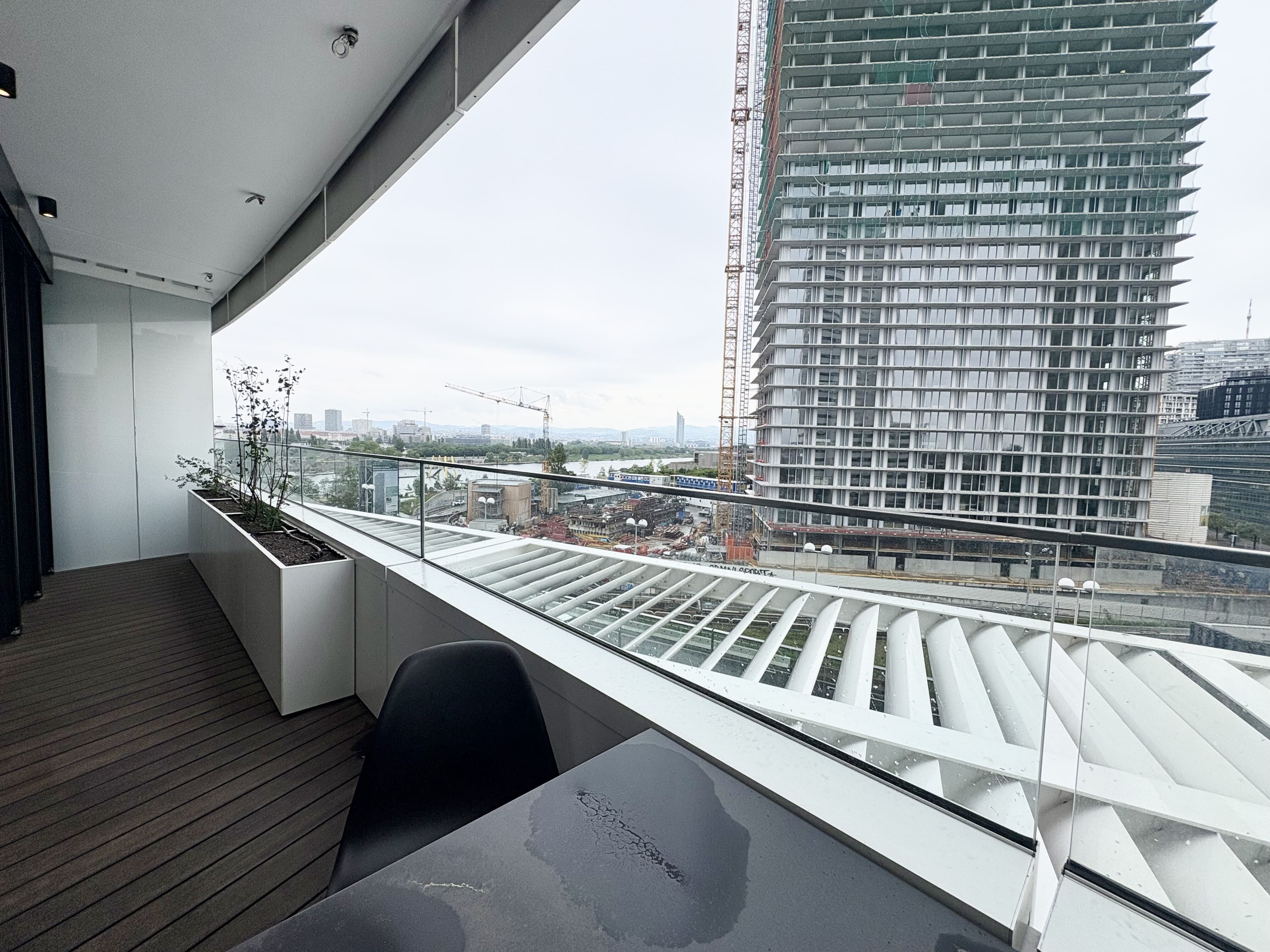 Balkon Richtung Neue Donau