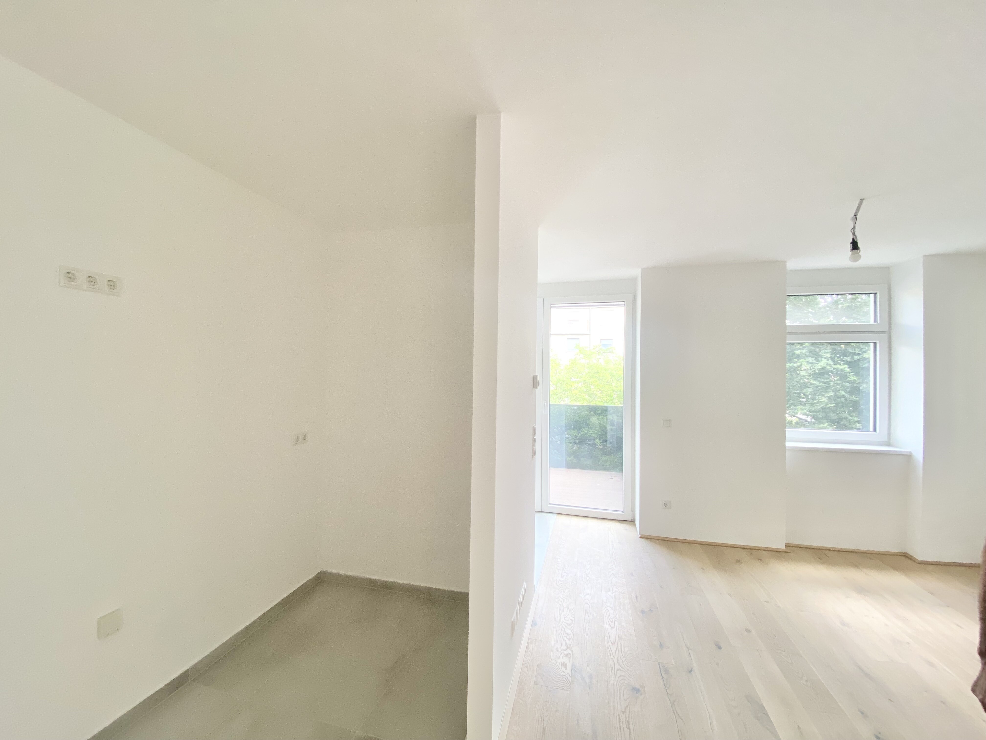 Wohnzimmer mit extra Nische für Küche 