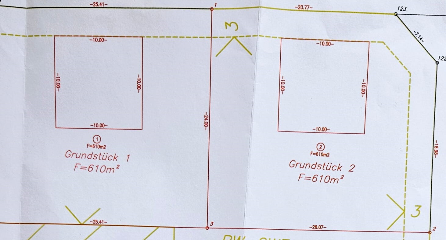 Grundstück 1 und 2 gemeinsam