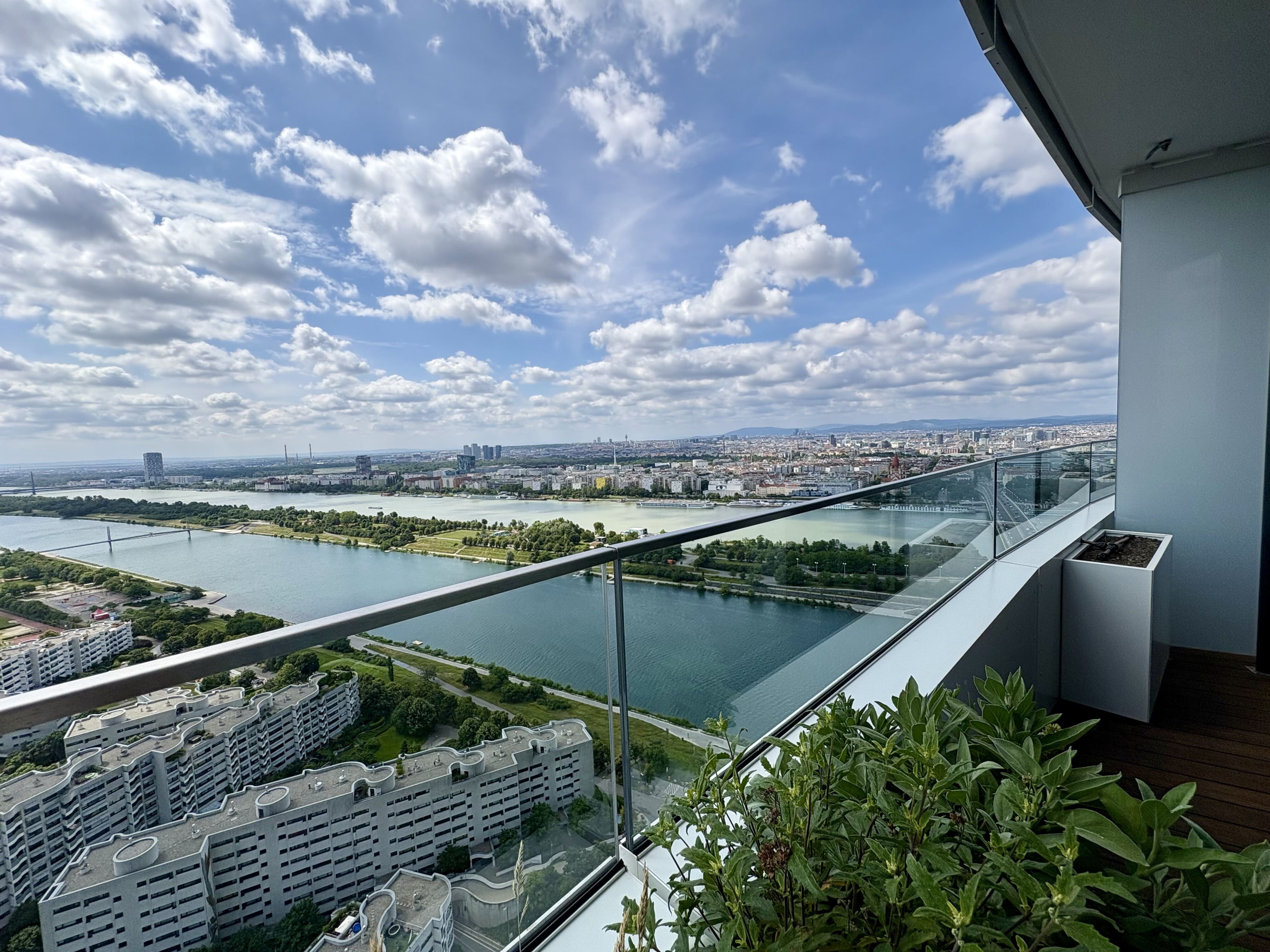 Balkon Richtung Neue Donau
