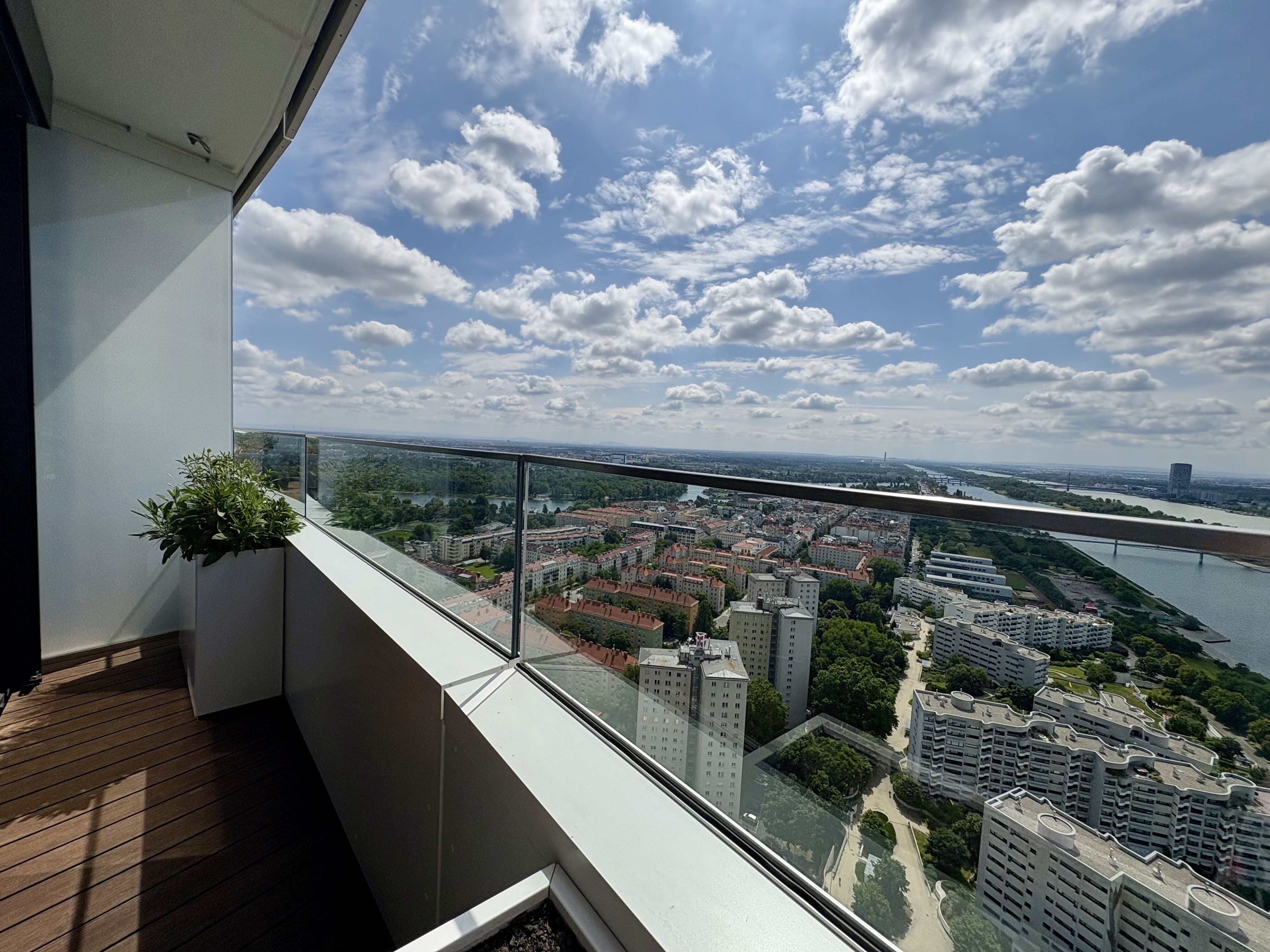 Balkon Richtung Alte Donau