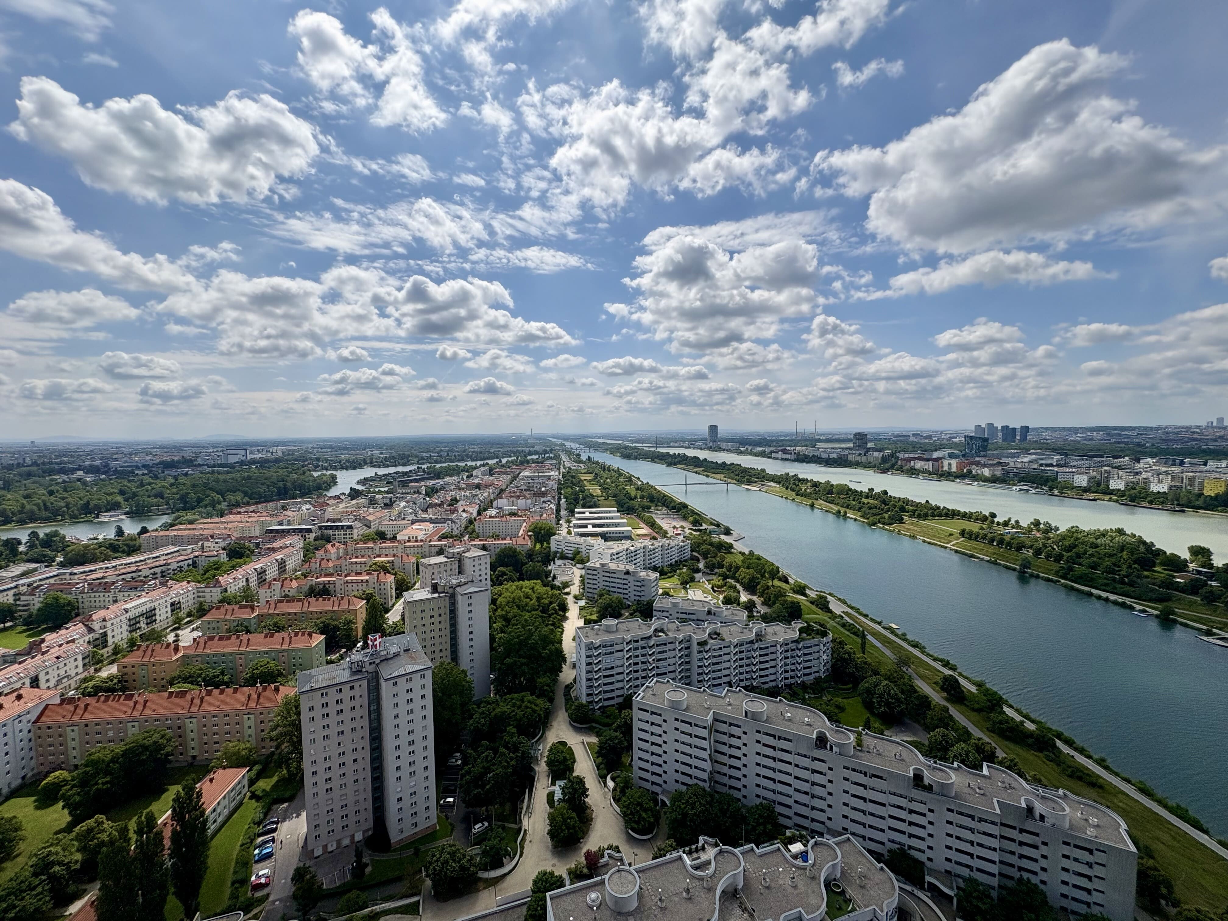 Ausblick Alte und Neue Donau