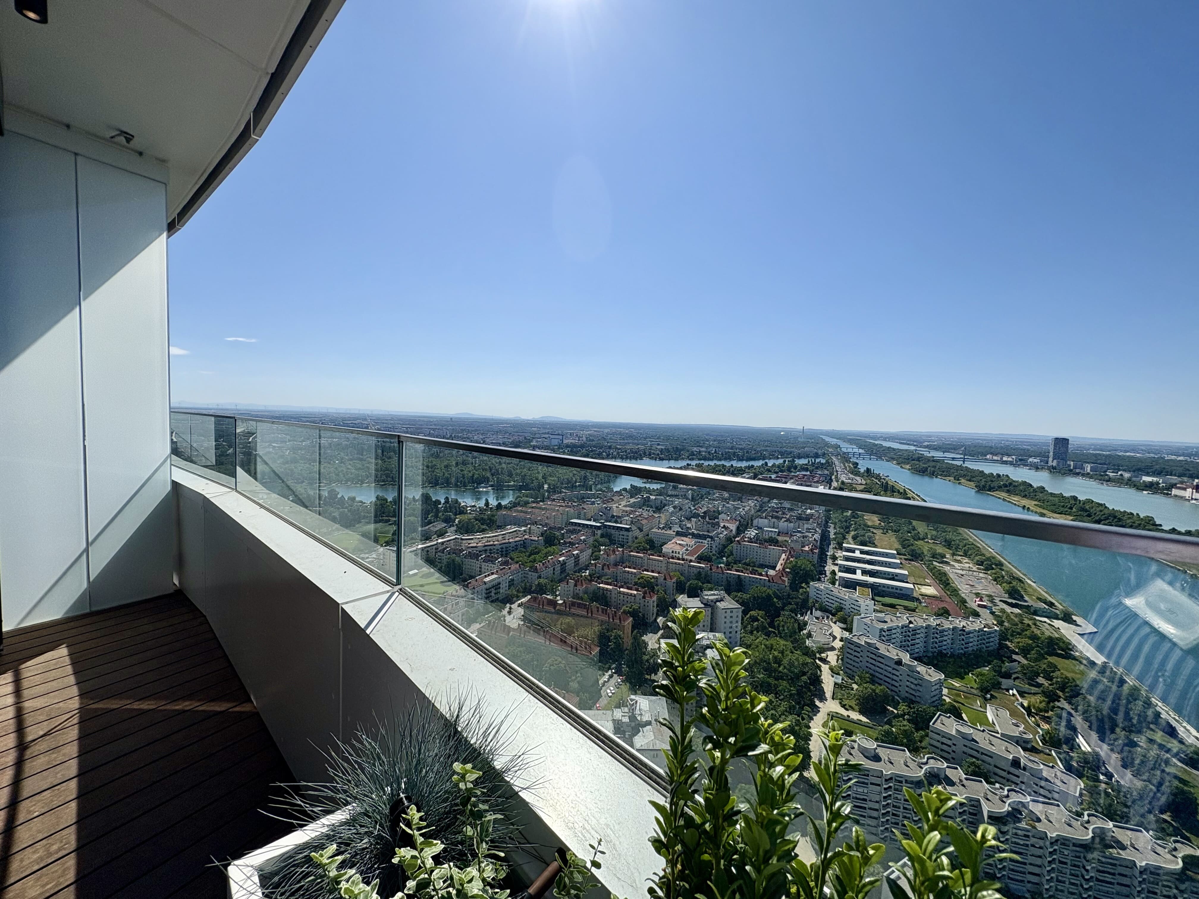 Balkon Richtung Alte Donau