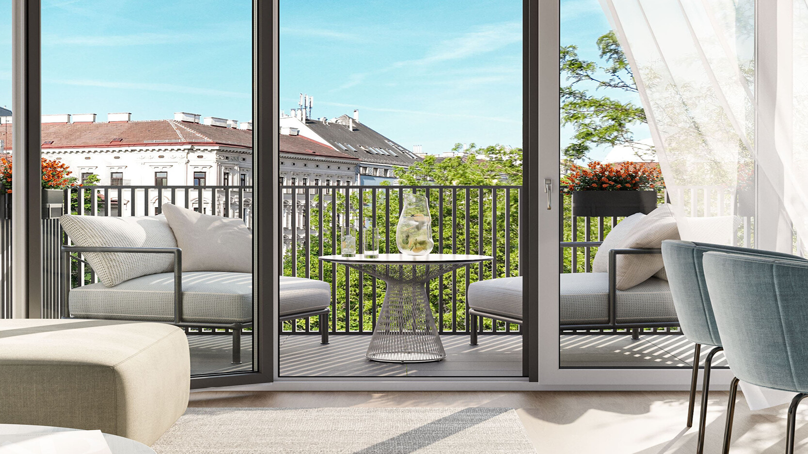 Top 1.46 Wohnbereich Terrasse