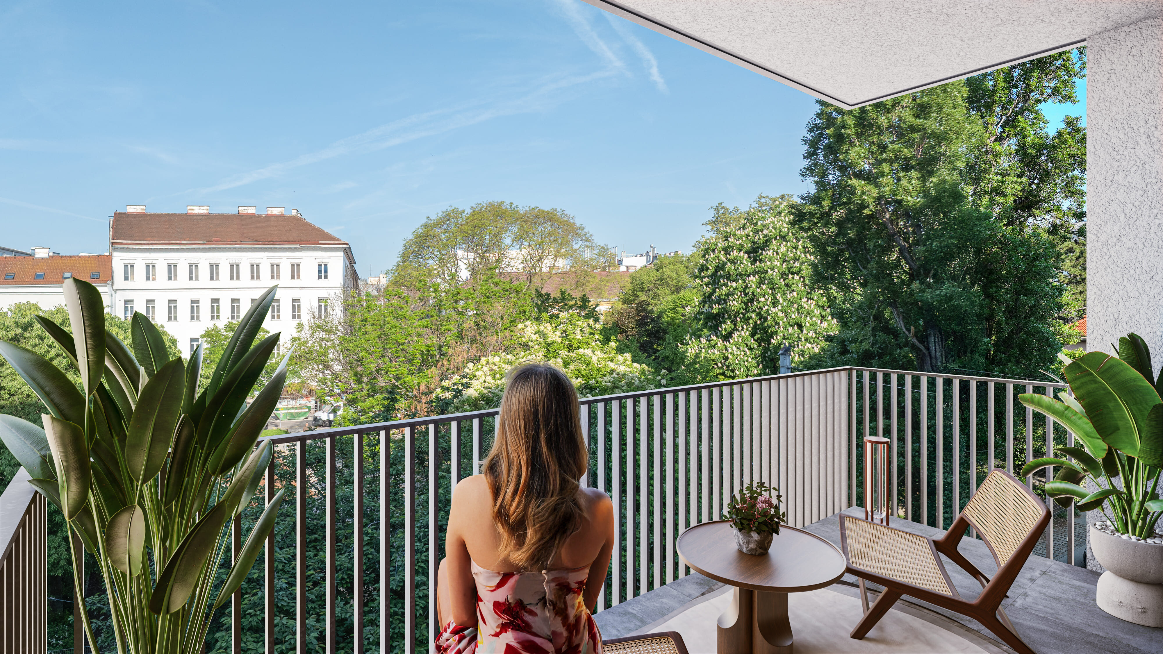 Herbst Balkon