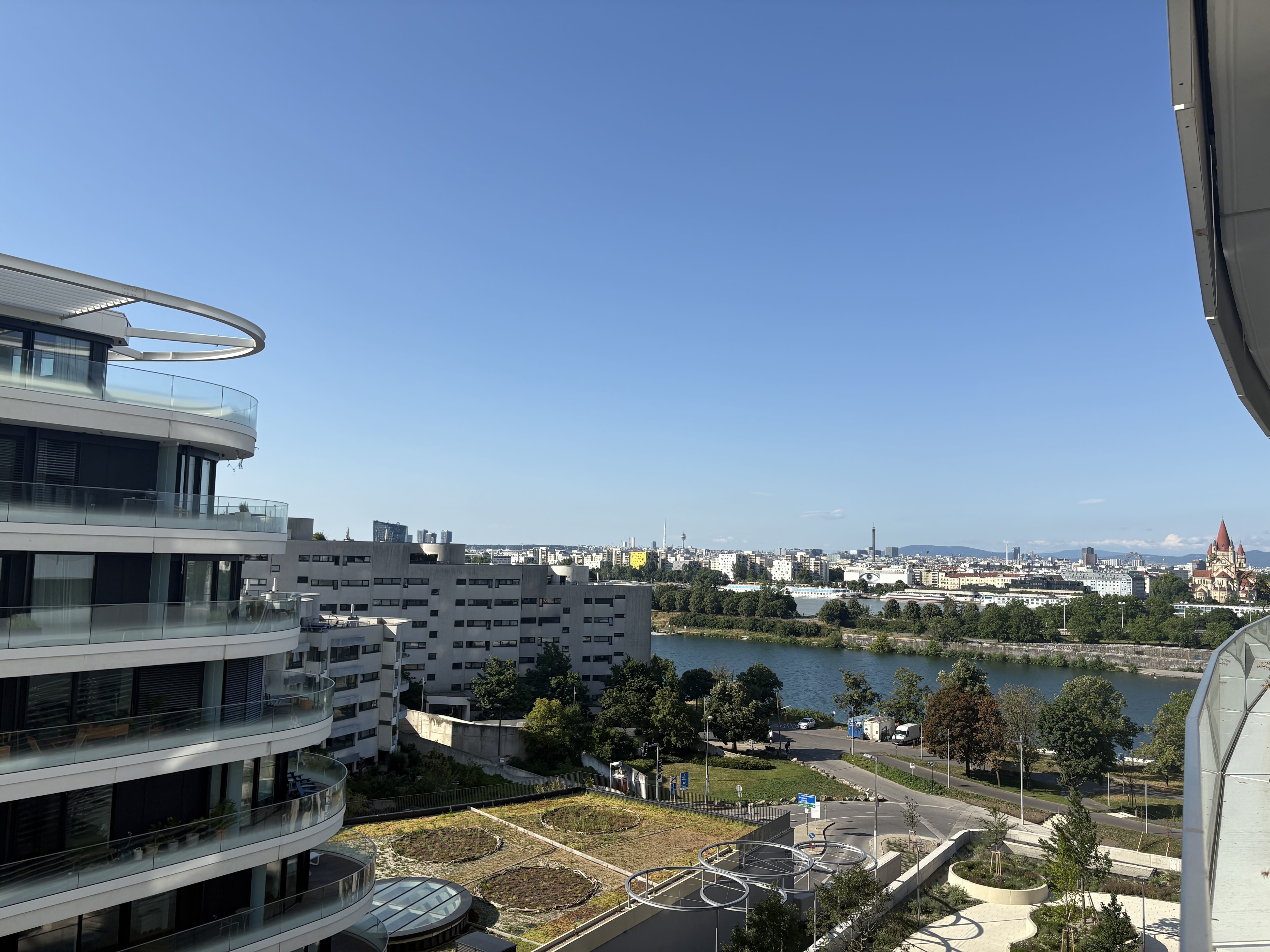 Ausblick Neue Donau & Stadt