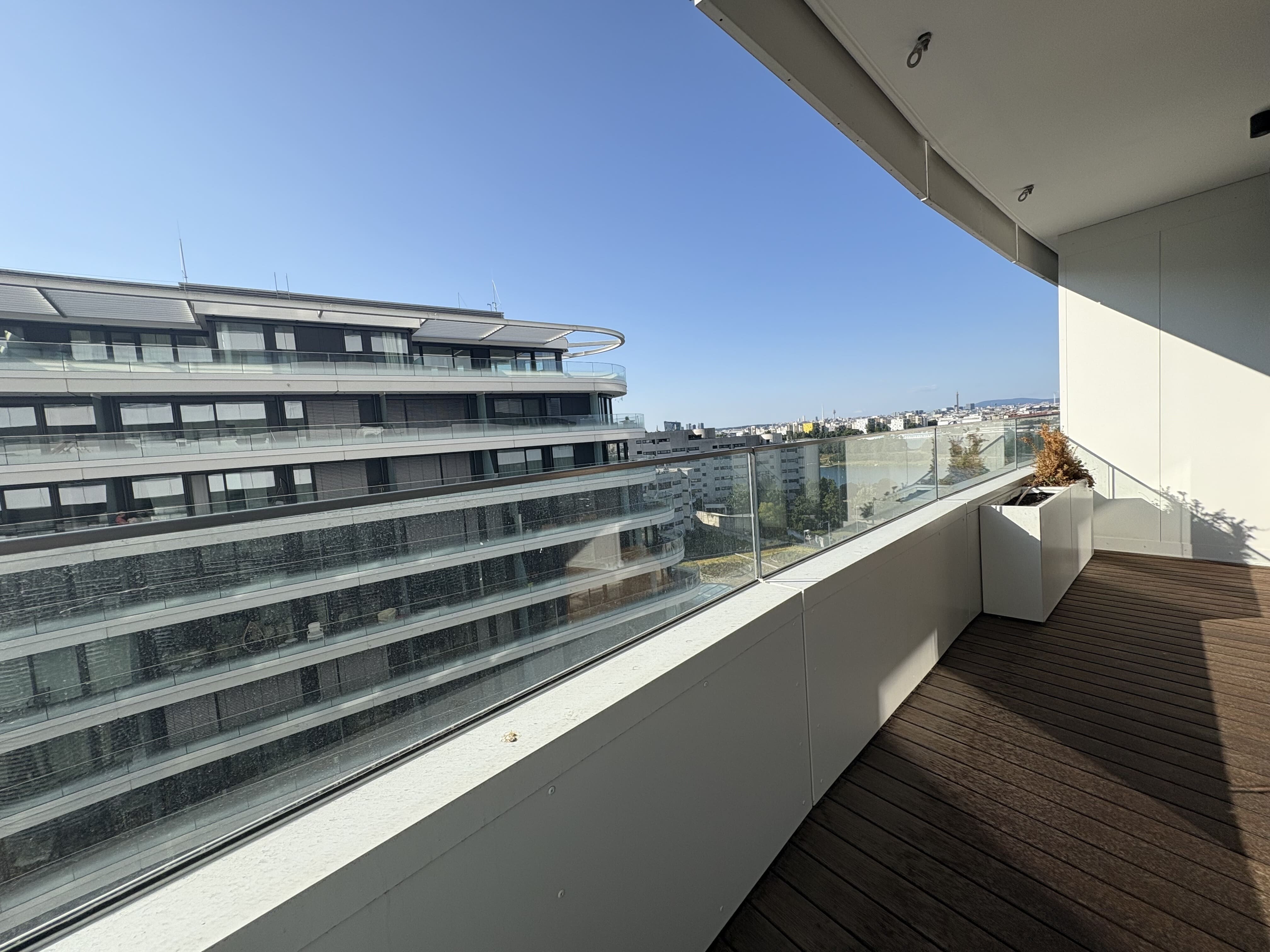 Balkon Richtung Neue Donau
