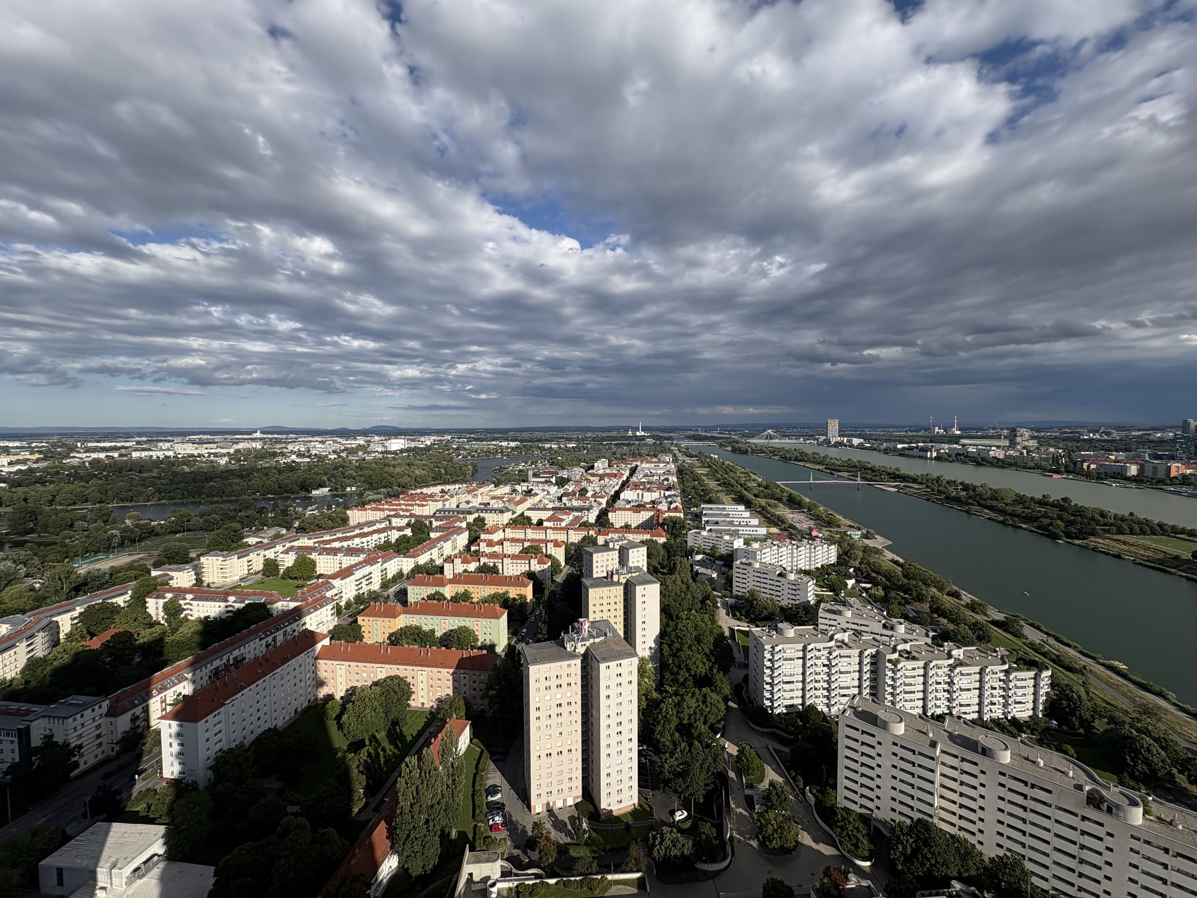 Ausblick Alte & Neue Donau