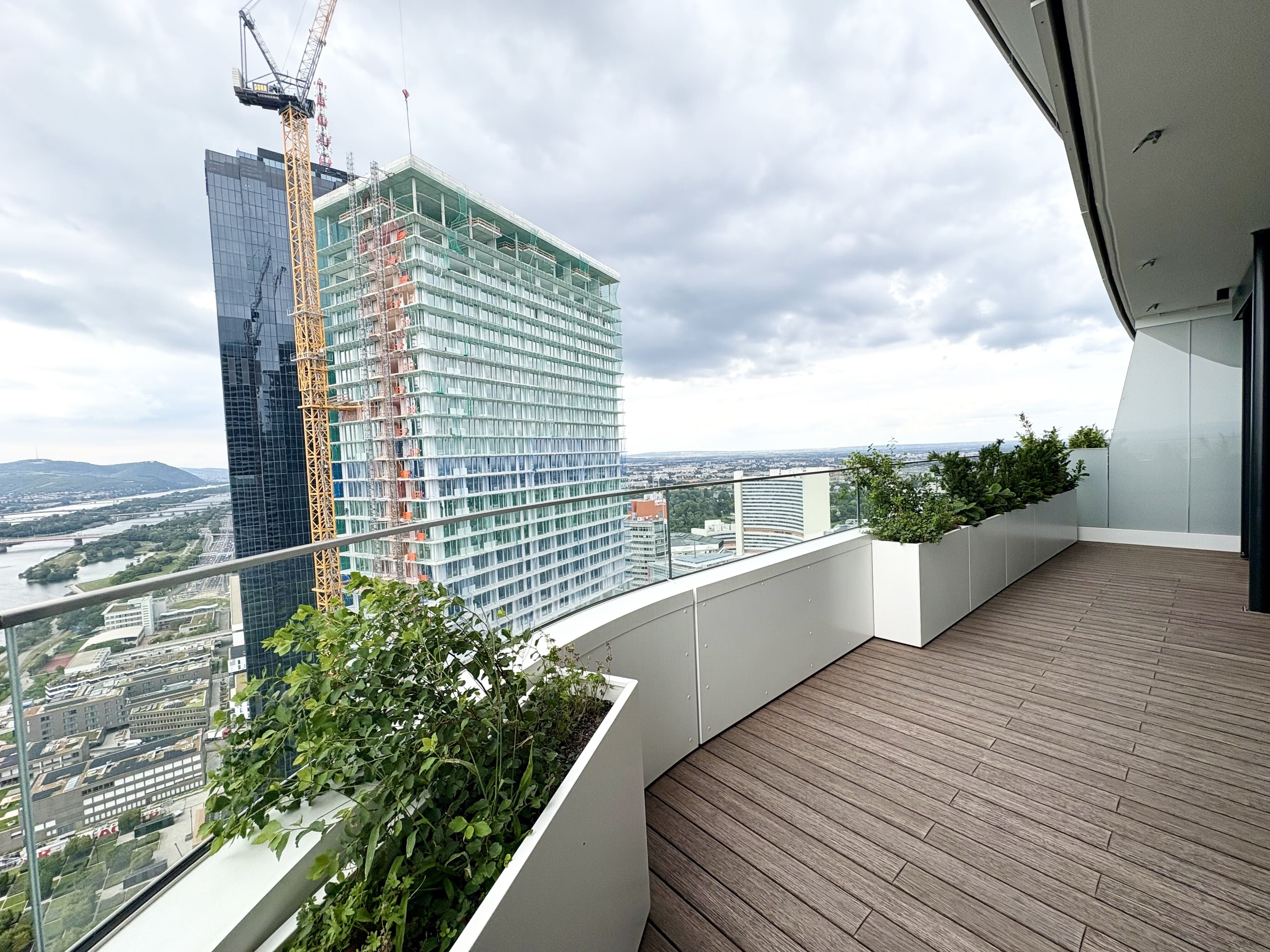 Balkon Richtung Kahlenberg & Alte Donau
