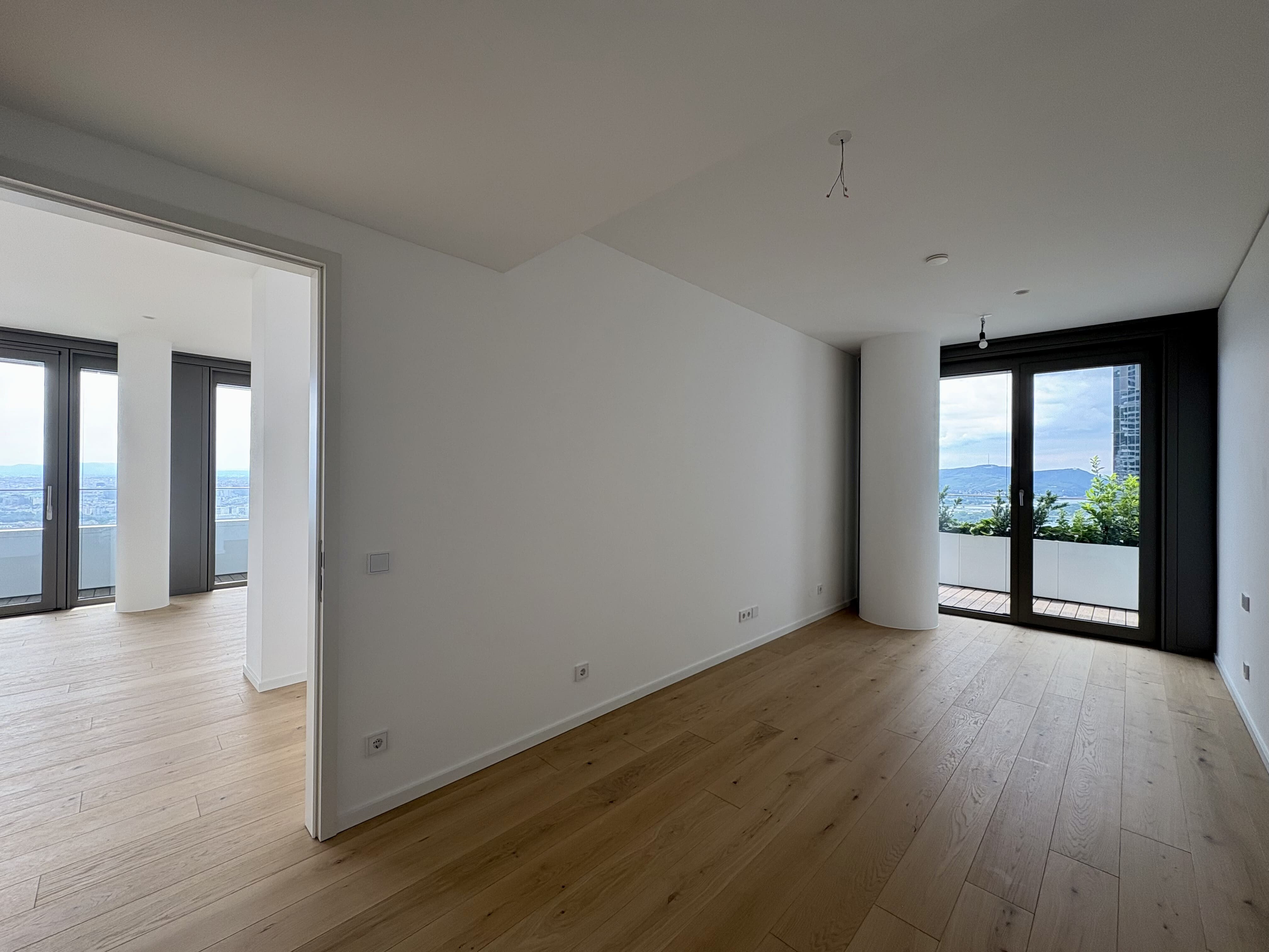 Schlafzimmer Richtung Kahlenberg