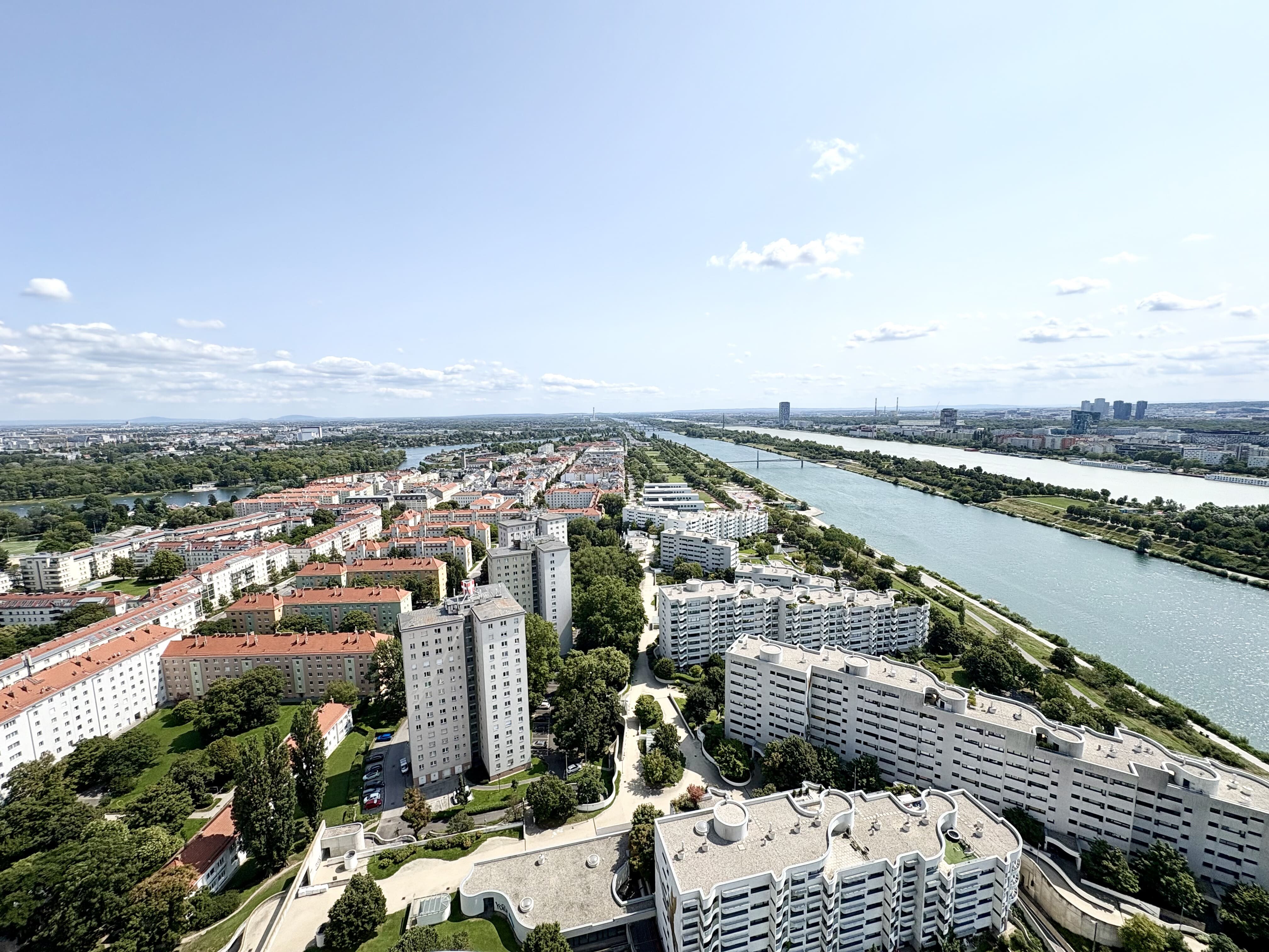 Ausblick Alte Donau, Neue Donau