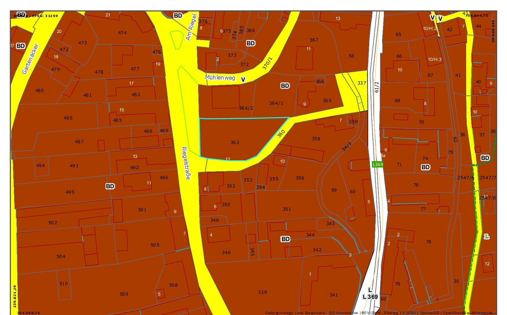 Flächenplan 7464 Markt Neuhodis Gnr. 363 (2)_0