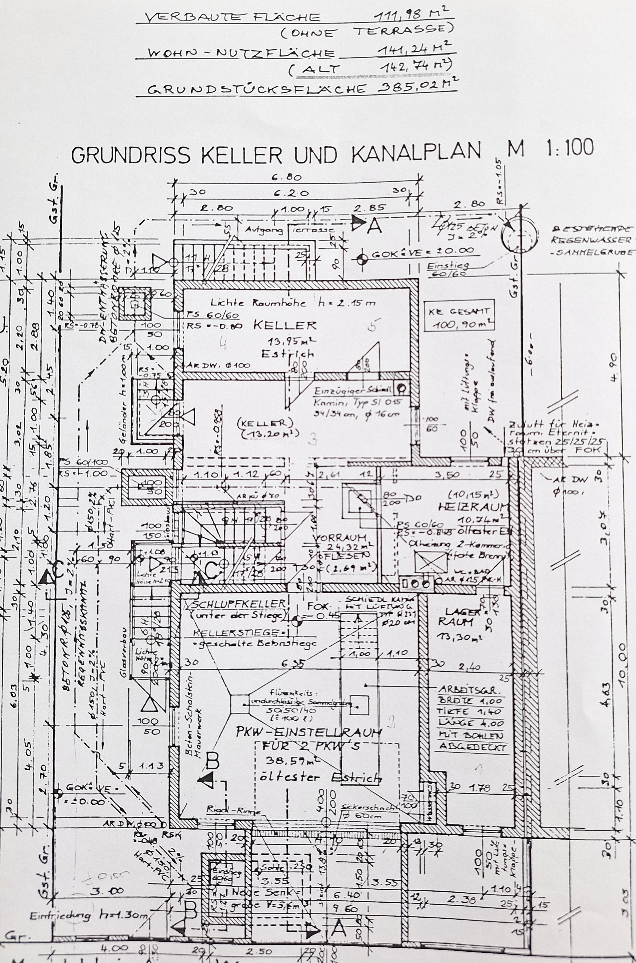 Plan KG und Garage