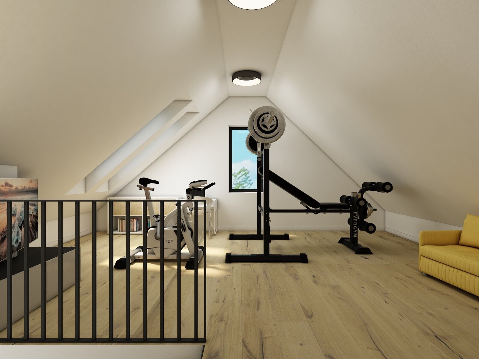 Dachgeschoß_Fitness