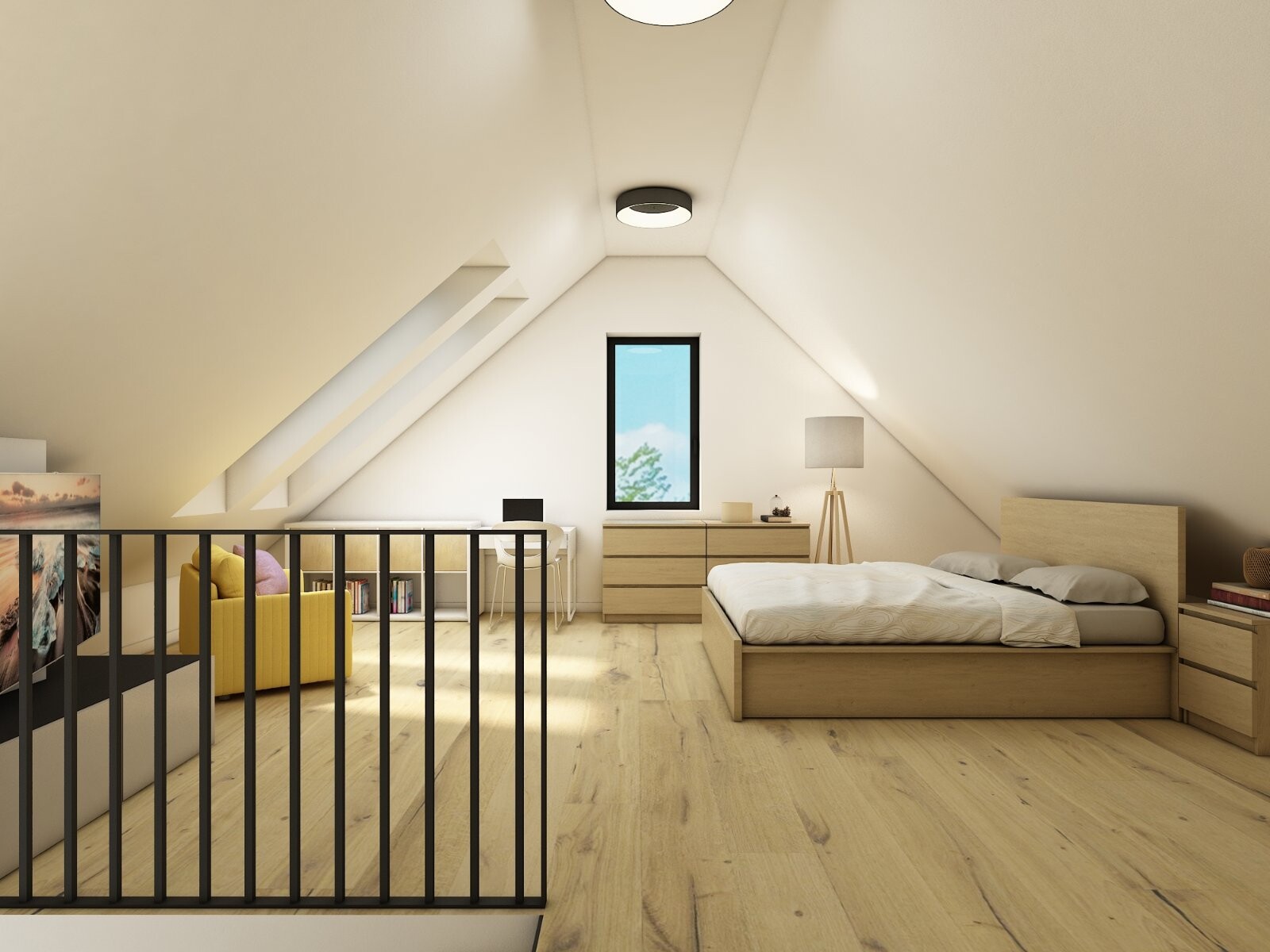 Dachgeschoß Schlafzimmer