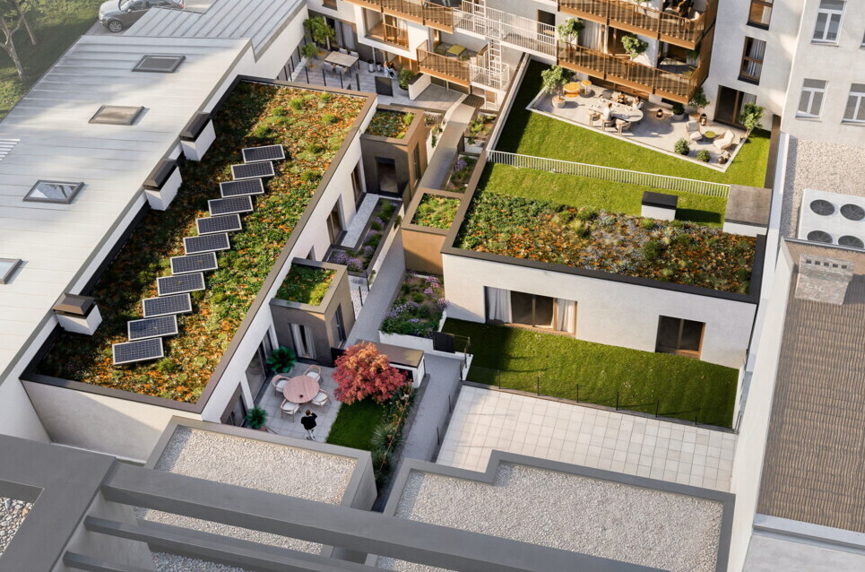 Hofh&auml;user Detail Aerial