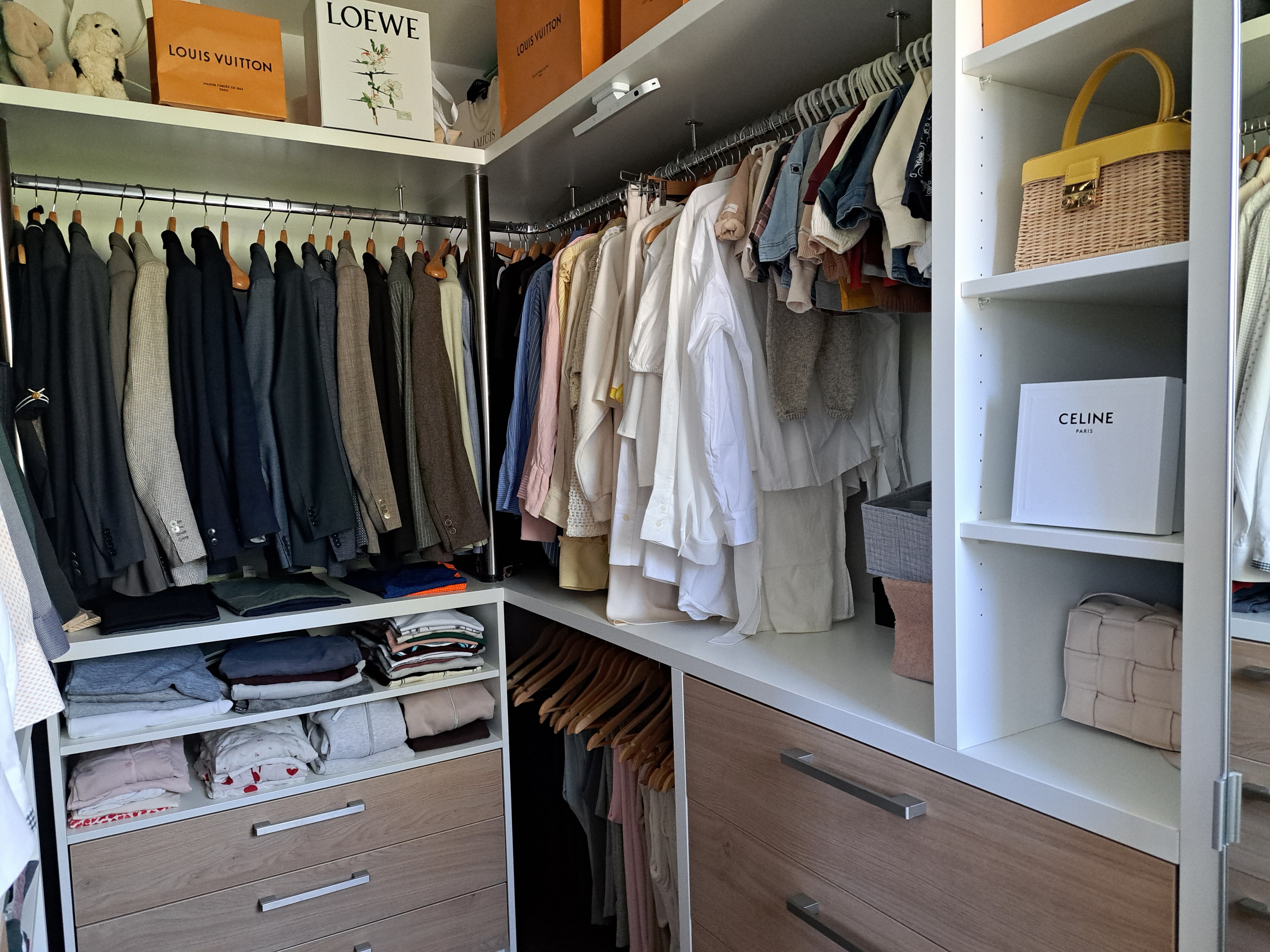 begehbare Garderobe