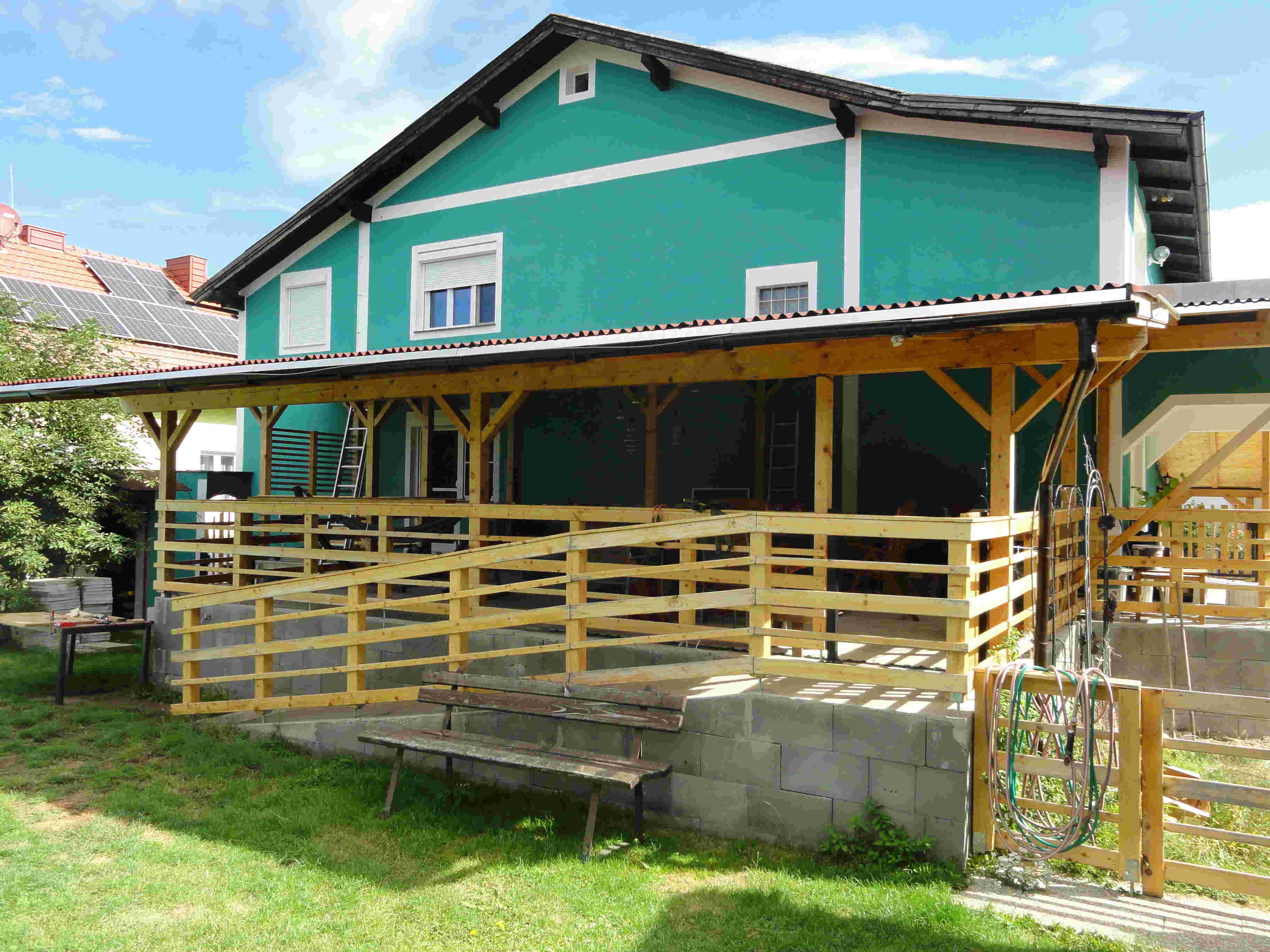 Riesige Terrasse