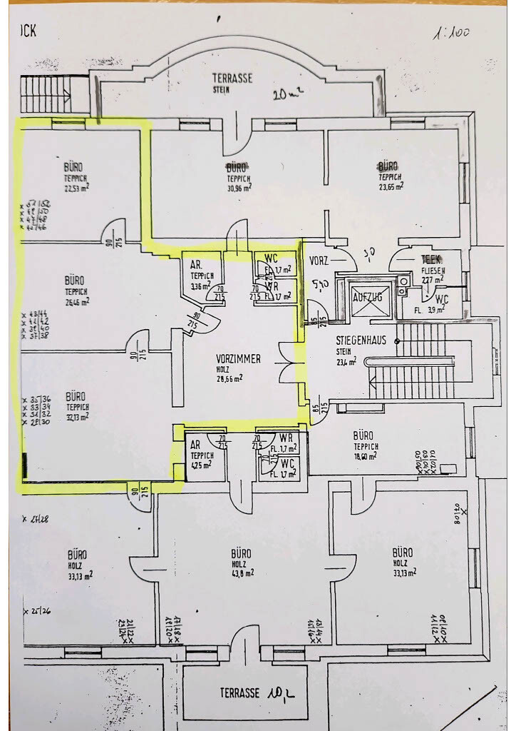 Büro Gartenseite