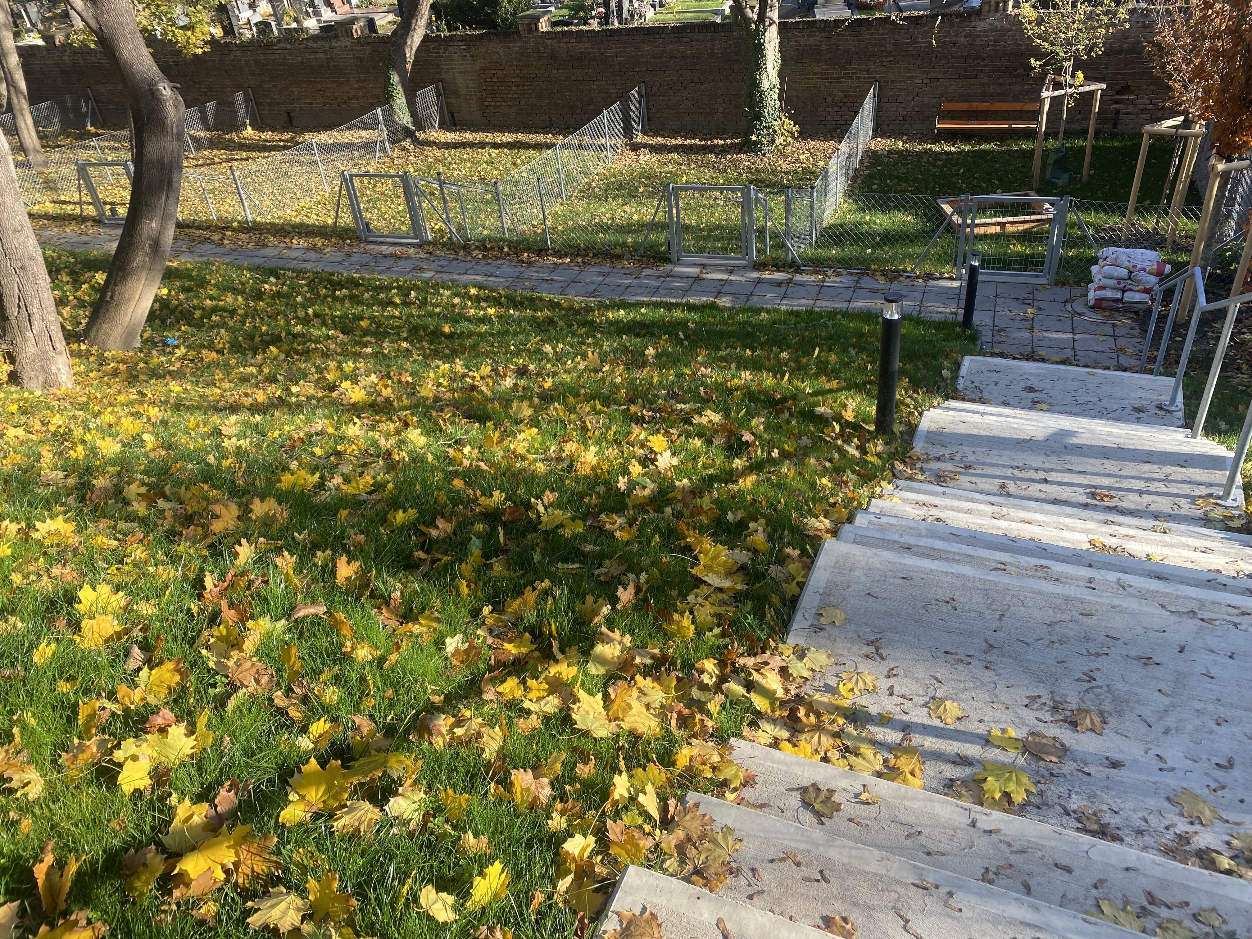 Treppe in die Gartenebene