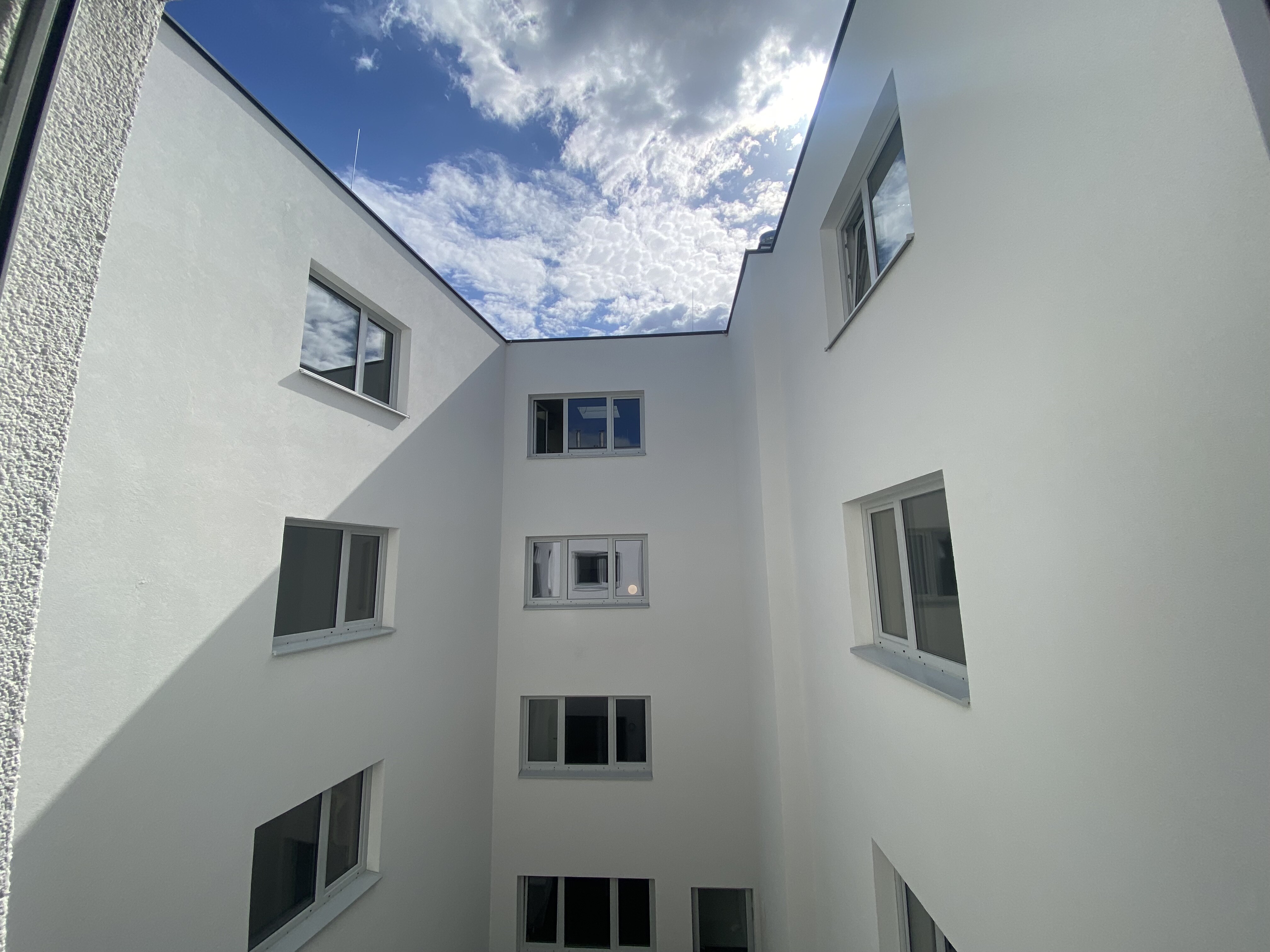 Innenhof Ausblick Schlafzimer