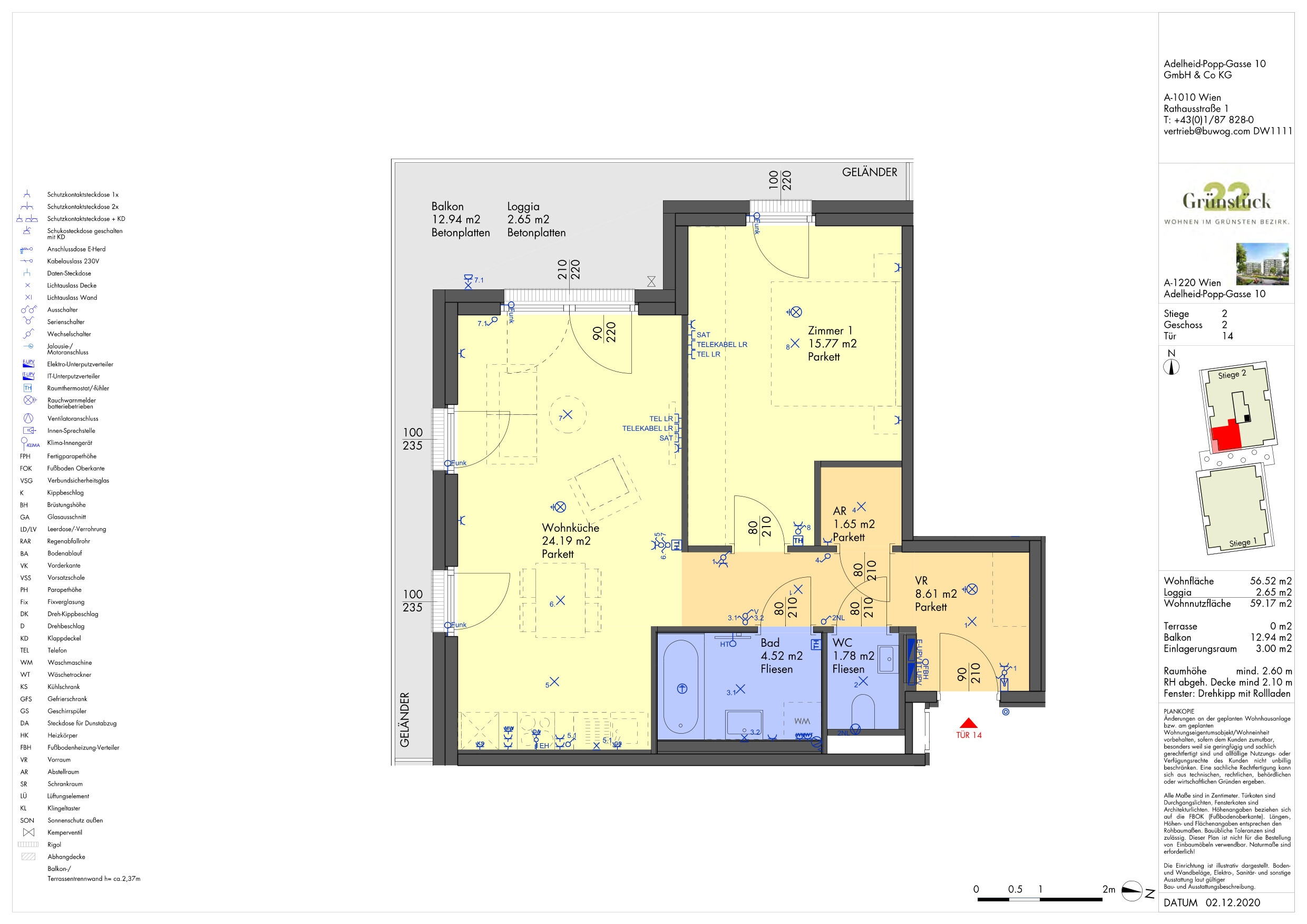 Pläne Stiege 2-14-1