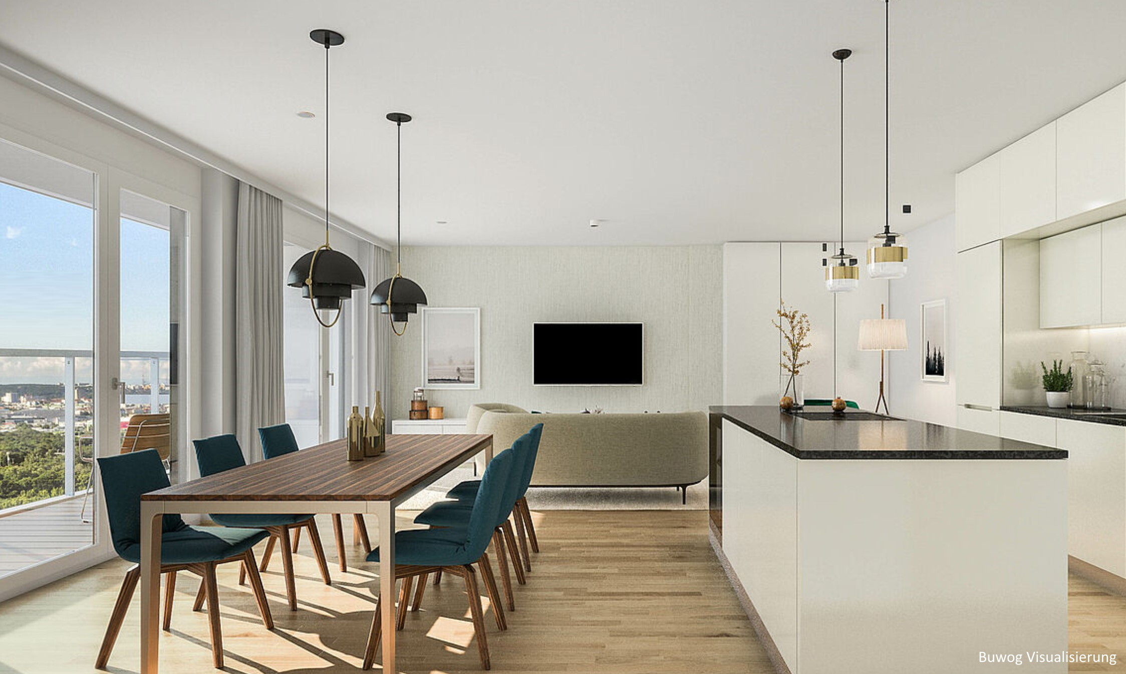 Wohnesszimmer Visualisierung