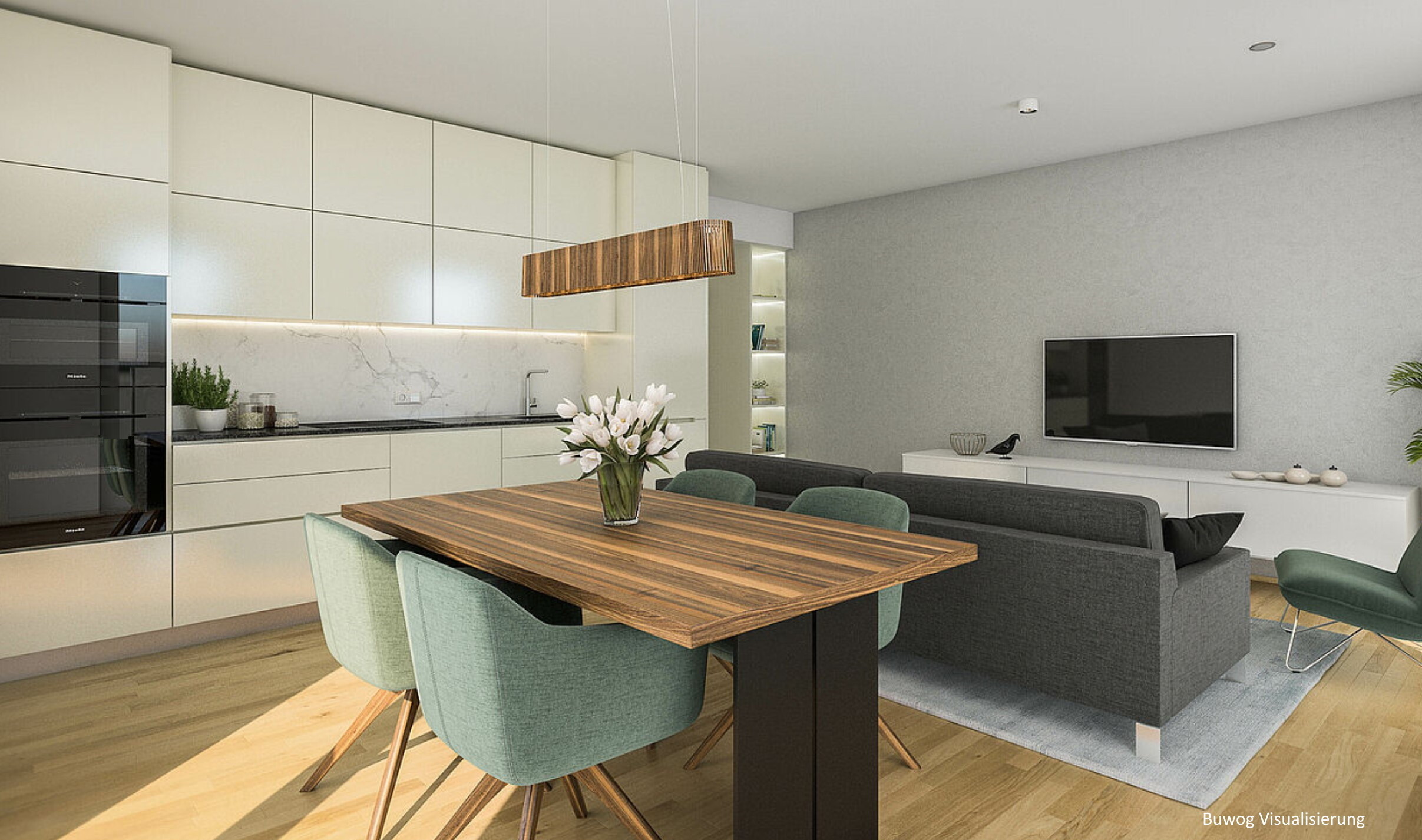 Visualisierung Wohnesszimmer