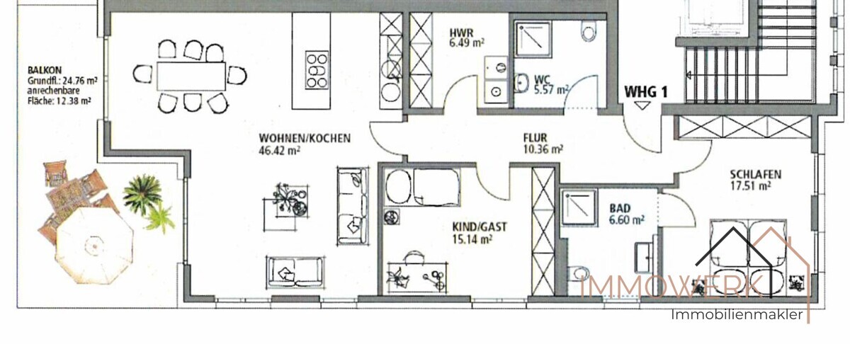 Grundriss WHG 1