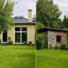 Zwei Häuser_ein Grundstück